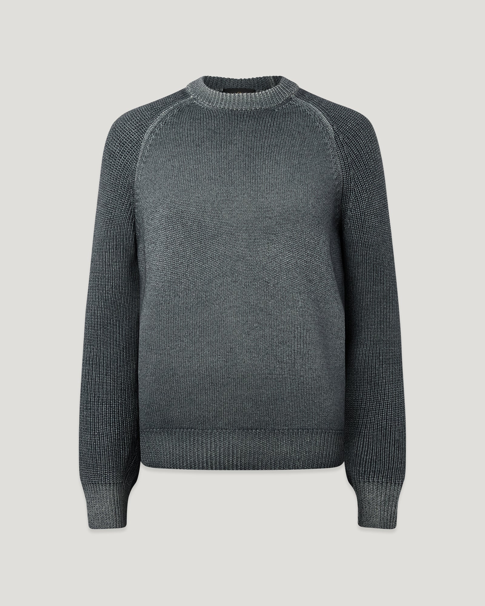 GARMENT DYE ASPECT CREW NECK - Petrol