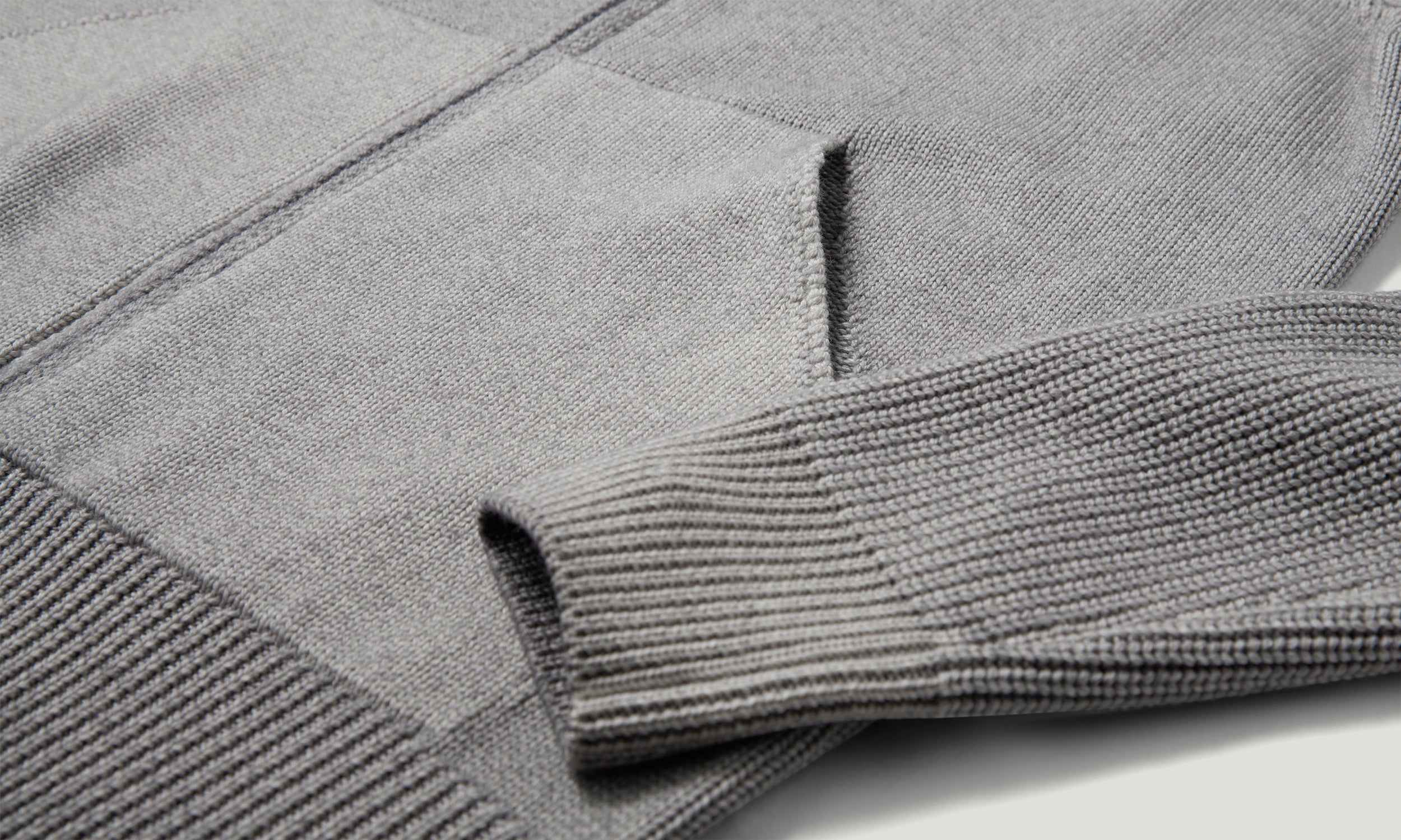 CARDIGAN ASPECT TINTO IN CAPO CON ZIP INTERA - Cemento