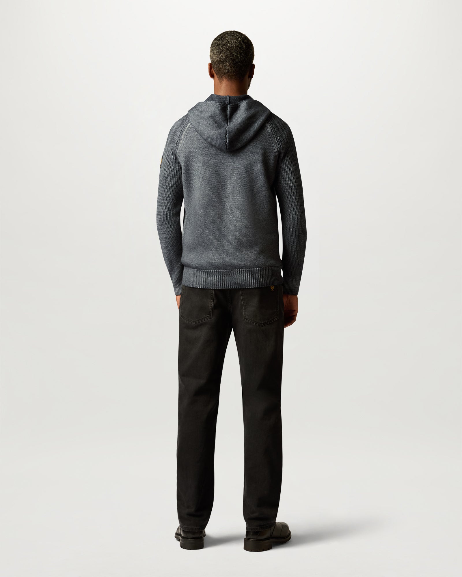 CARDIGAN ASPECT TINTO IN CAPO CON ZIP INTERA - Petrolio