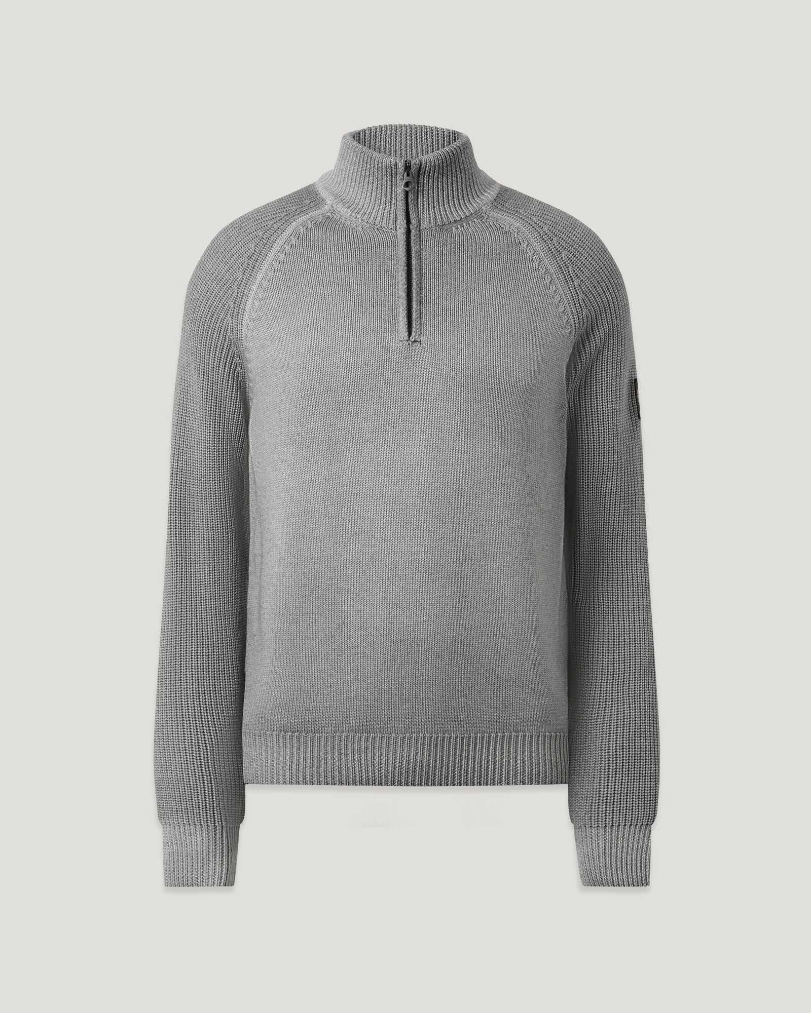 GARMENT DYE ASPECT QUARTER ZIP - Concrete