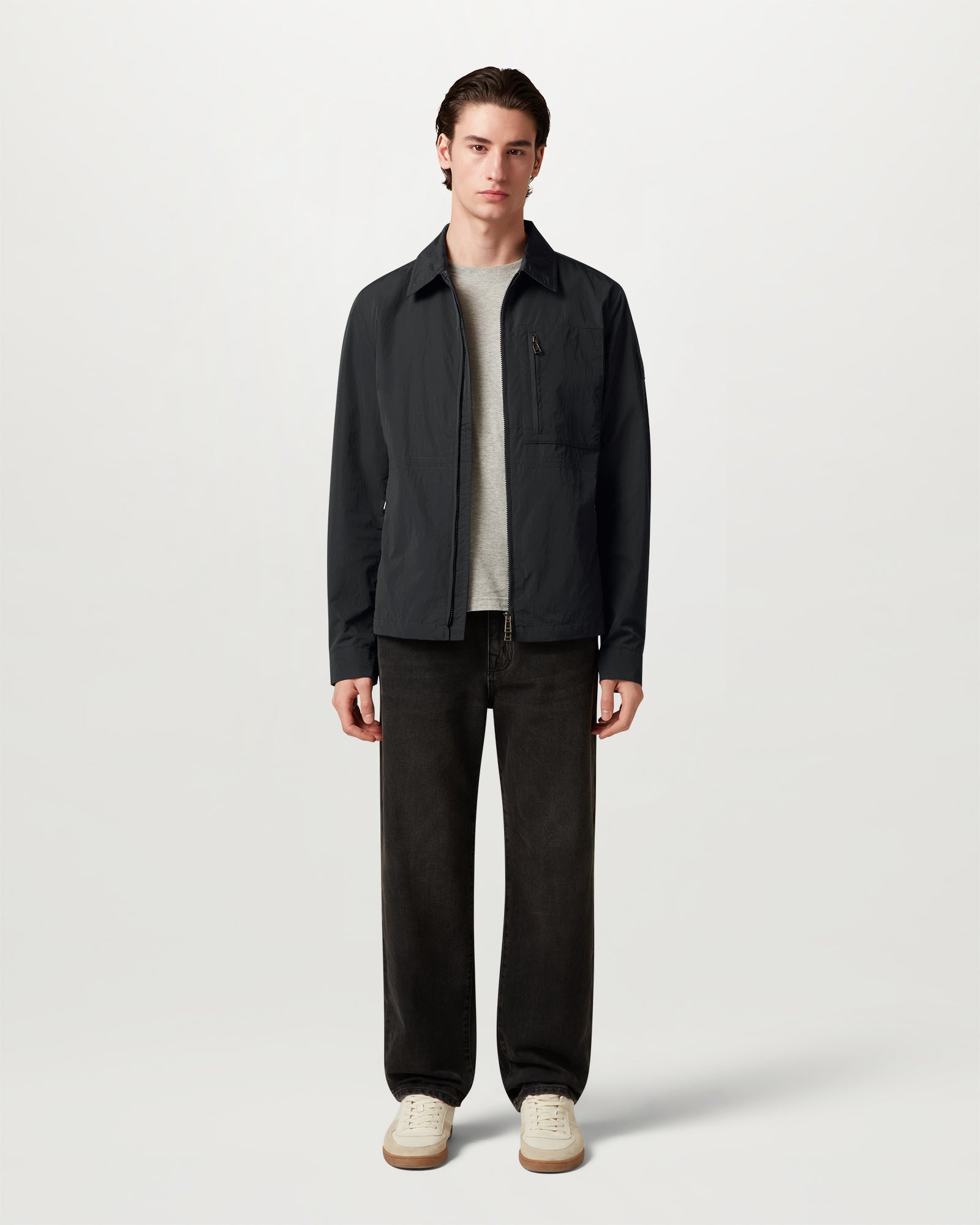 GRID OVERSHIRT - Black