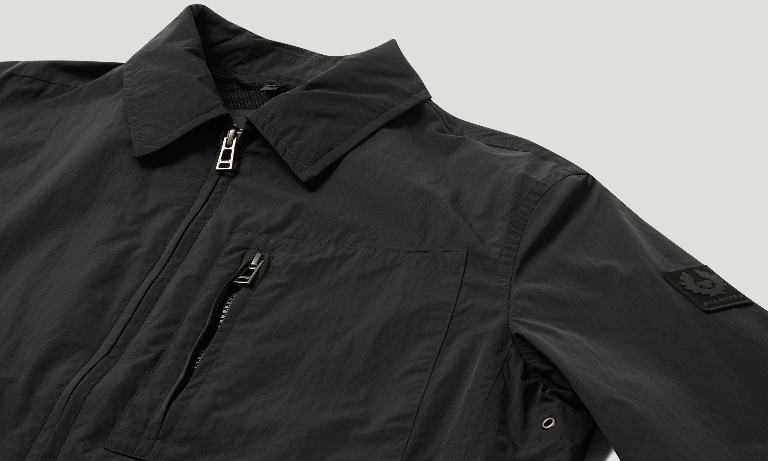 GRID OVERSHIRT - Black