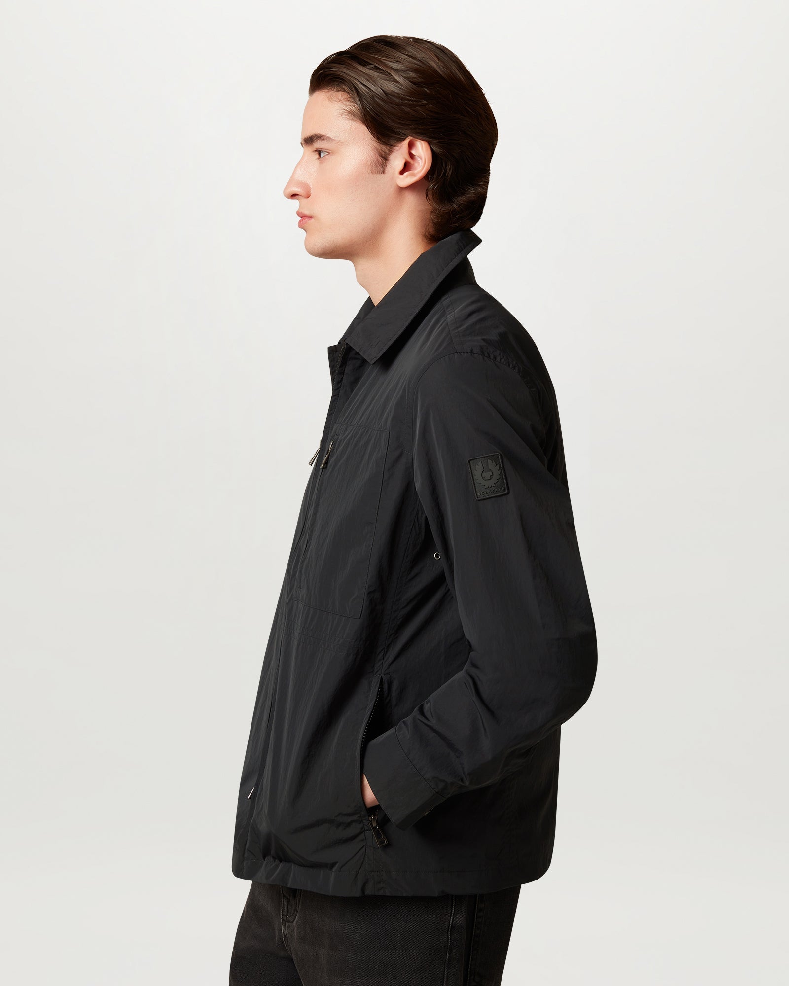 GRID OVERSHIRT - Black