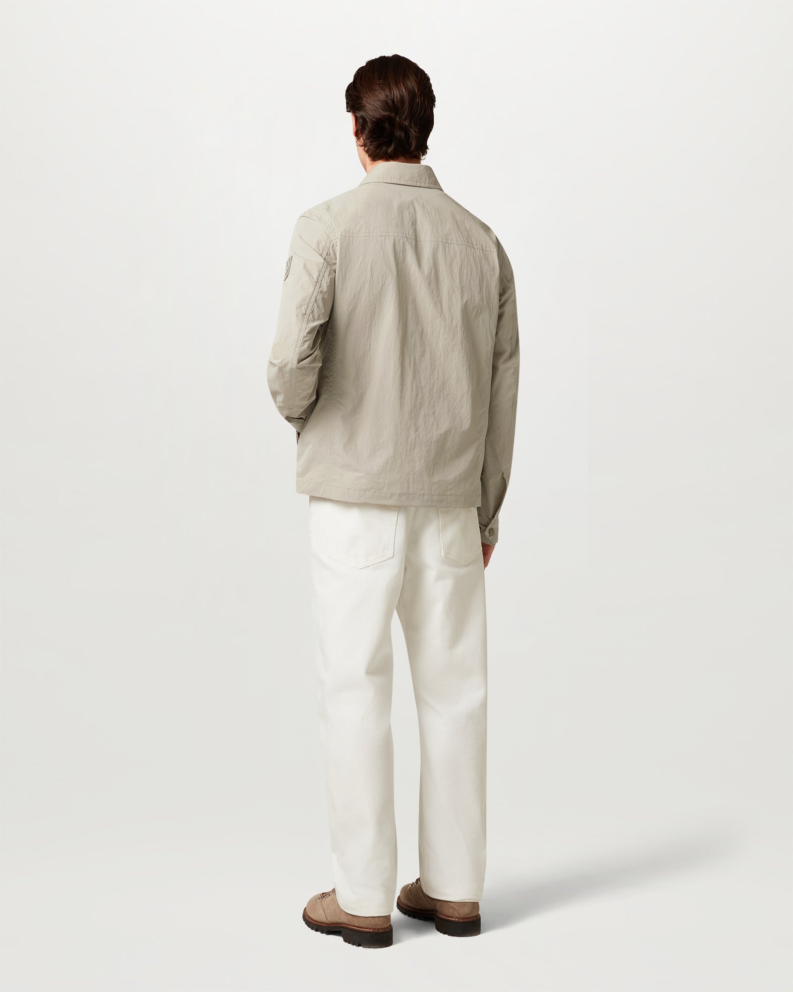 GRID OVERSHIRT - Dark Sand