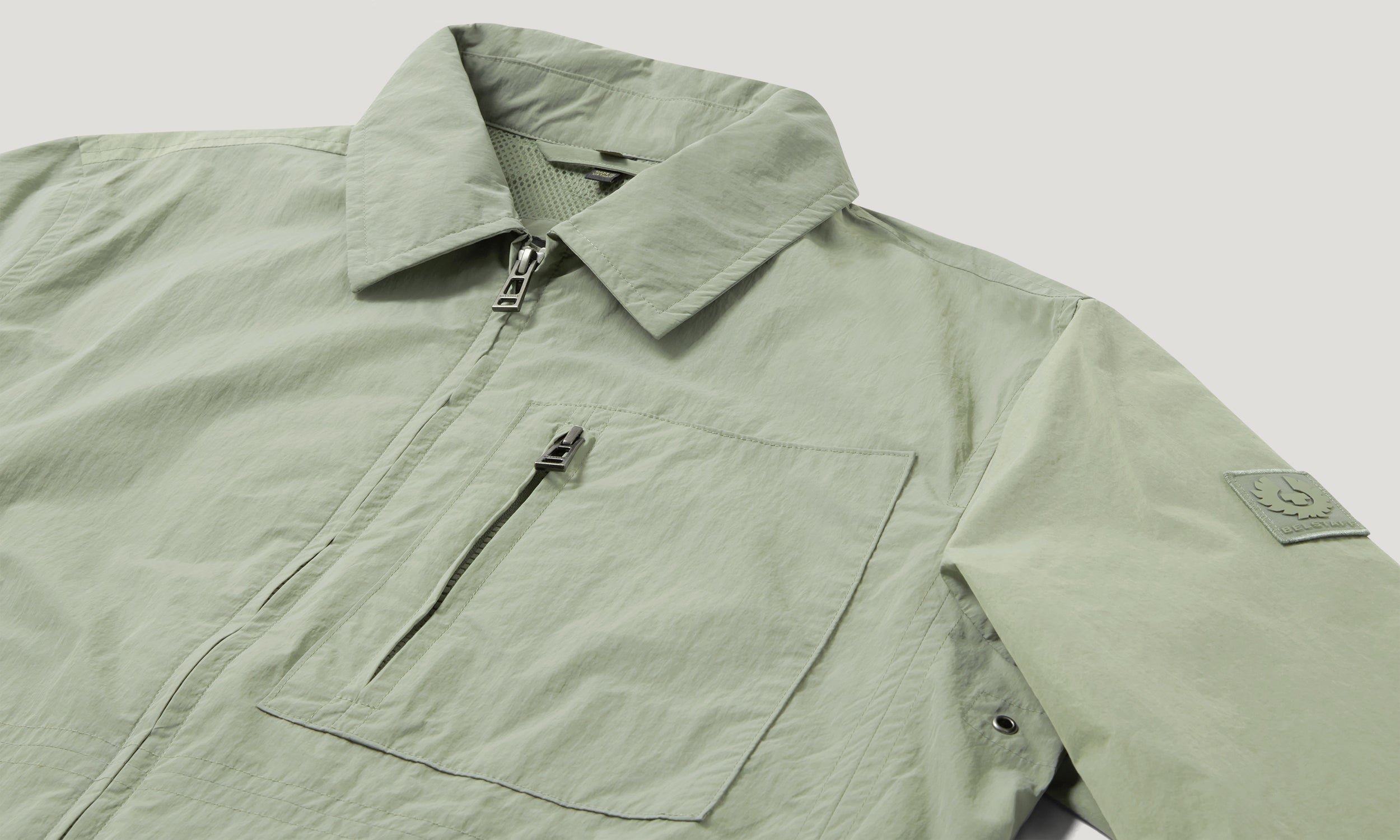 GRID OVERSHIRT - Lichen