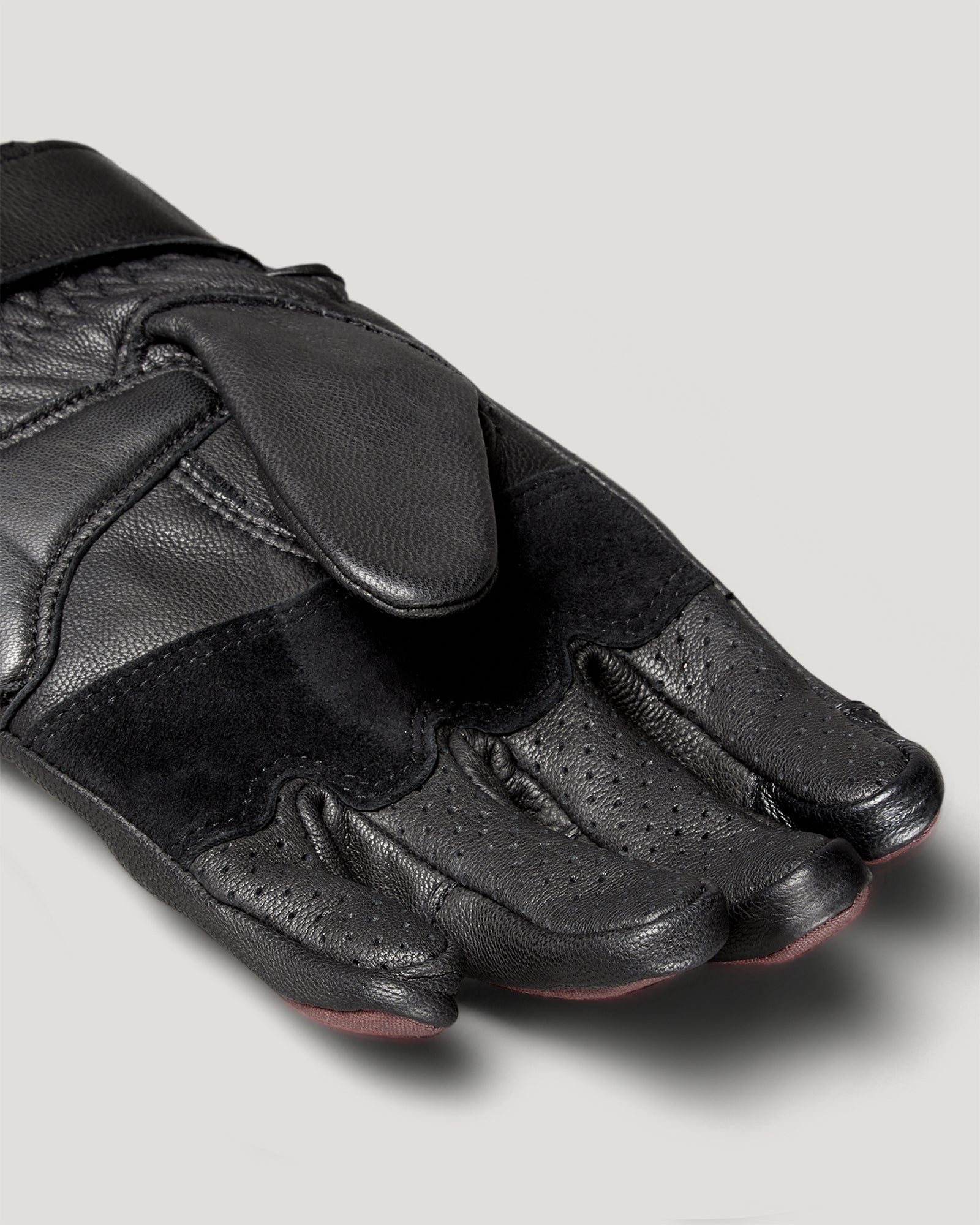 HAMPSTEAD MOTORRADHANDSCHUHE - Schwarz/Rot