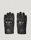 Belstaff Hampstead Motorcycle Gloves, black/red, Size S for Men