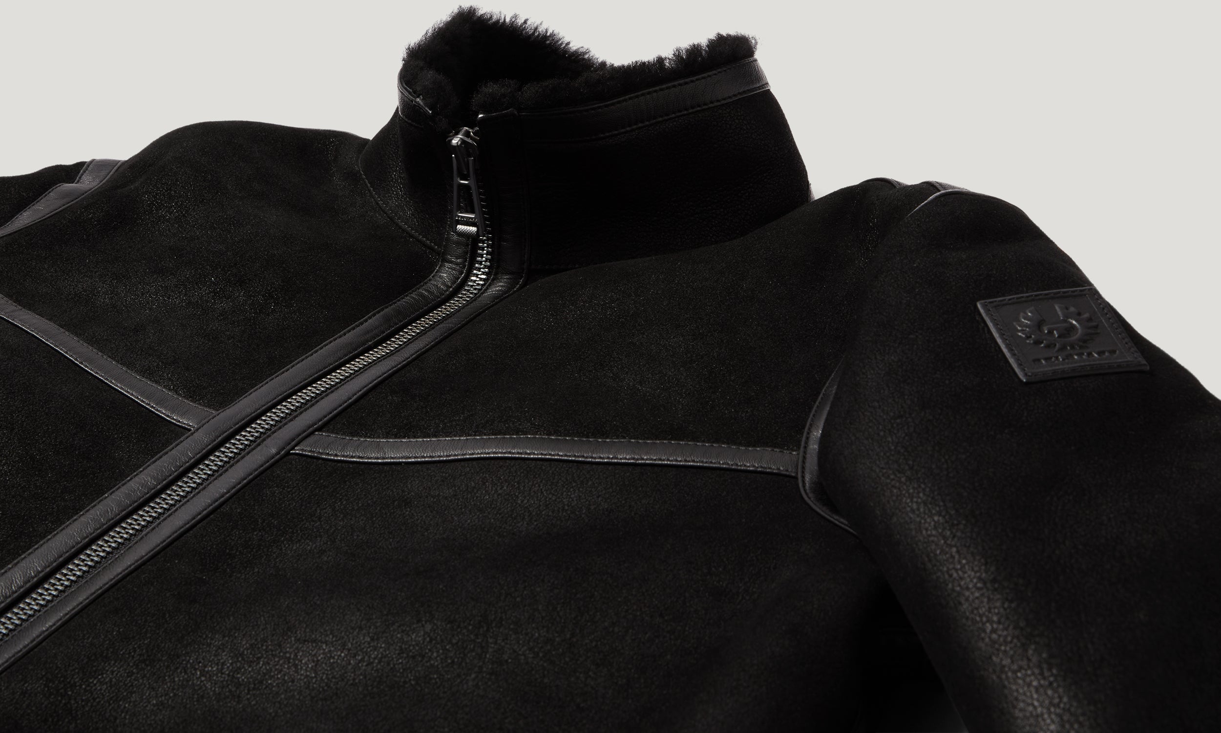 VESTE EN SHEARLING HIGHLAND - Noir