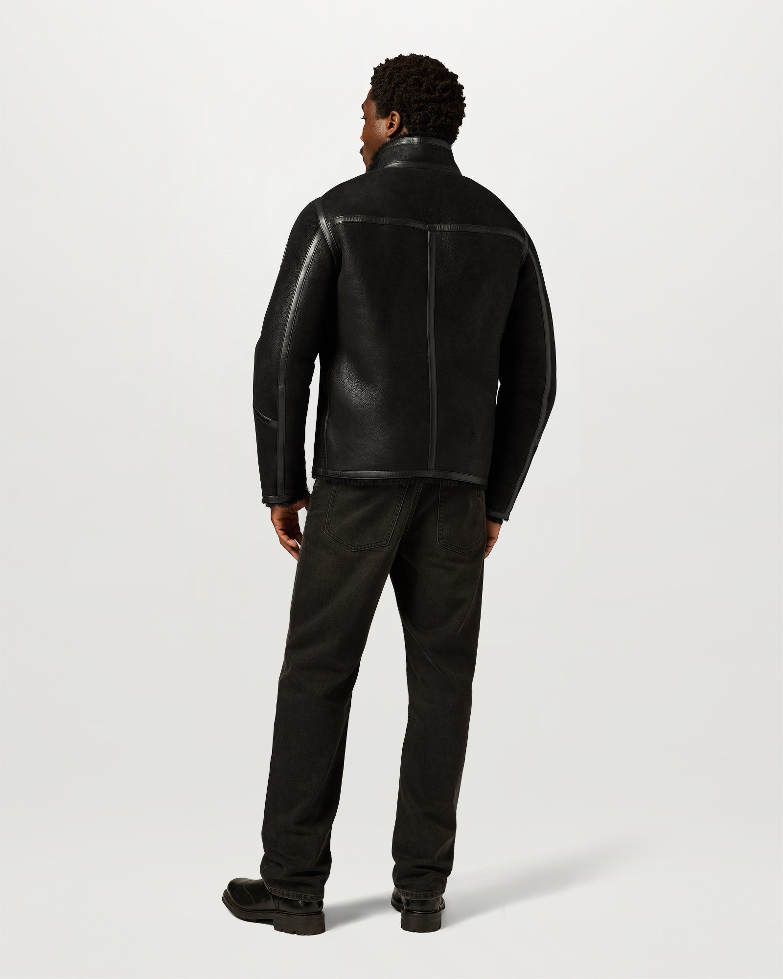 VESTE EN SHEARLING HIGHLAND - Noir