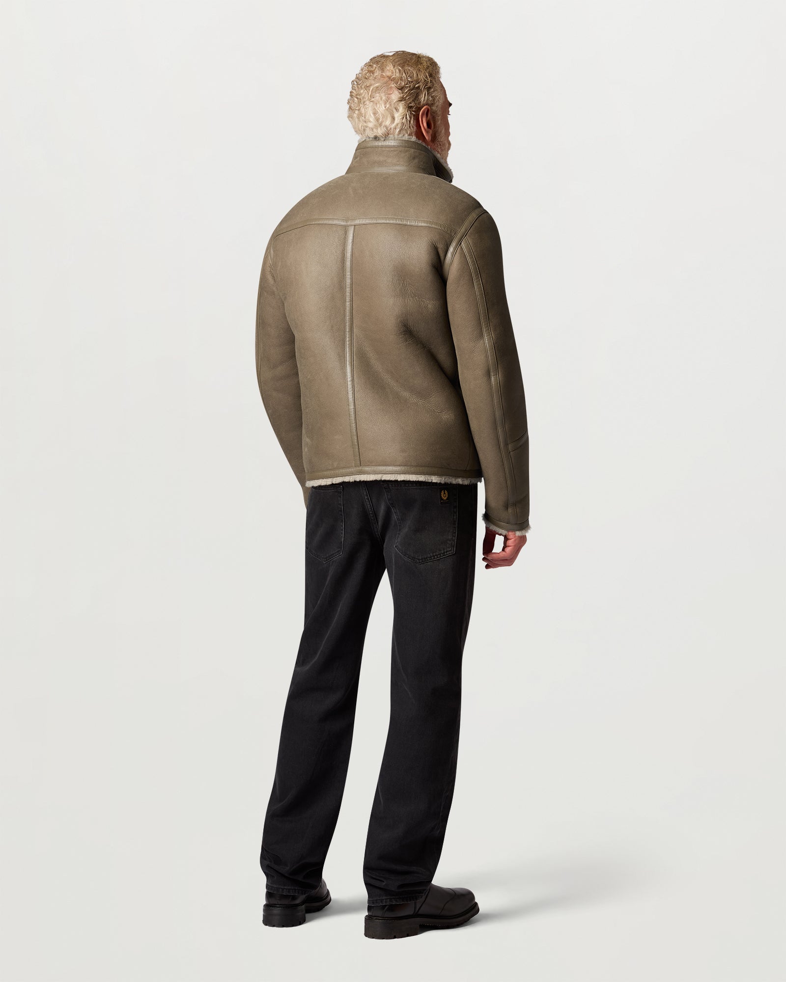 VESTE EN SHEARLING HIGHLAND - Taupe foncé