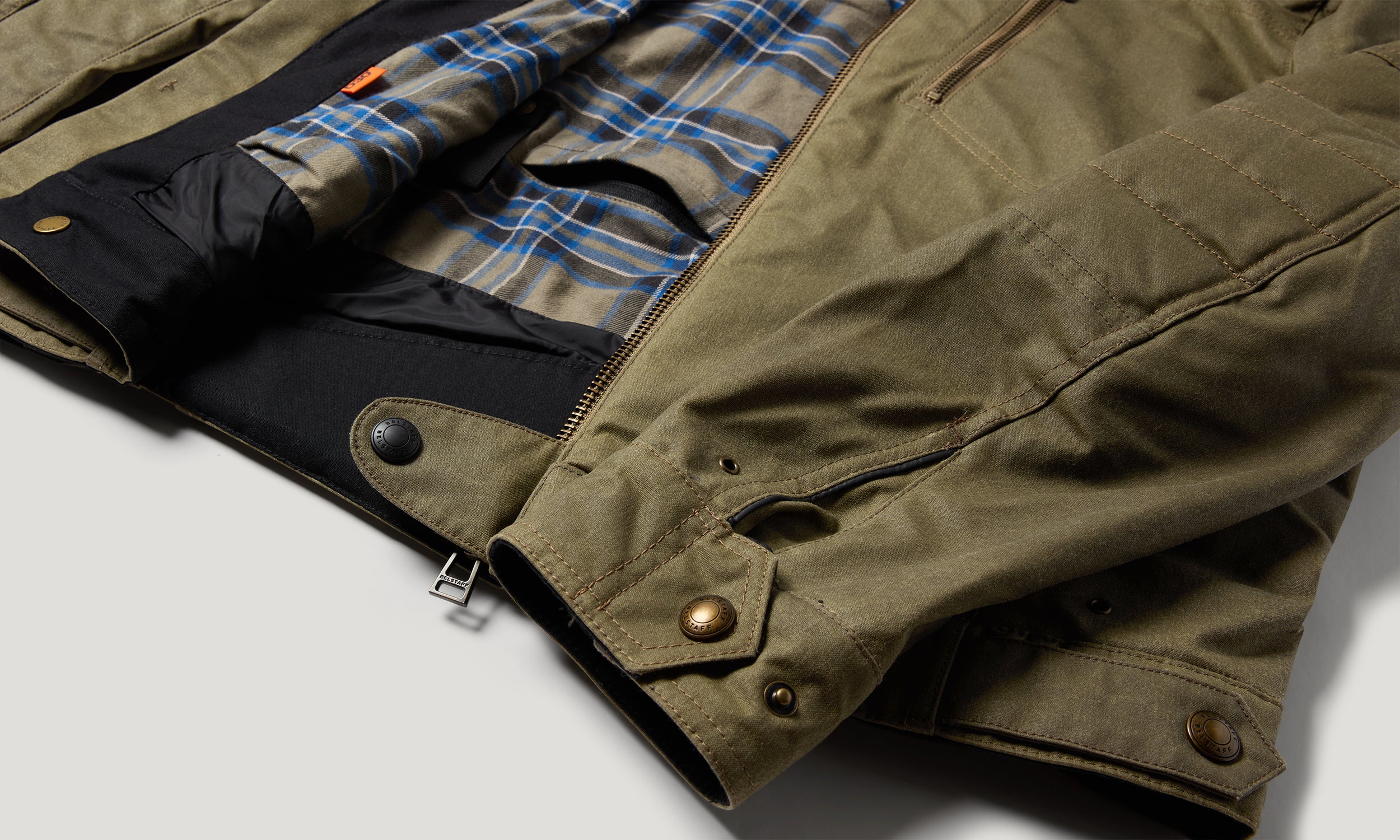 HUMBER MOTORCYCLE JACKET - Olive Green