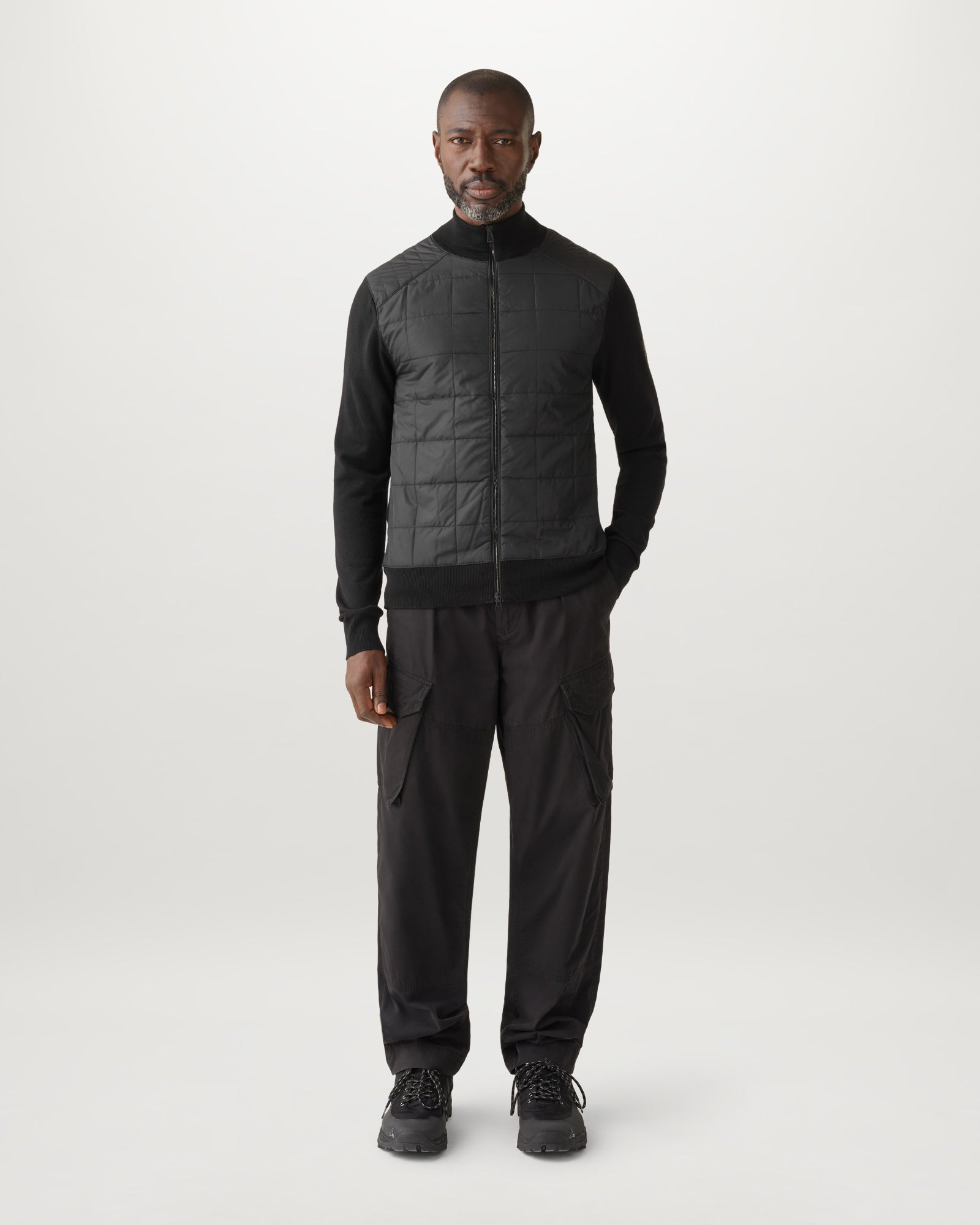 KELBROOK ZIP CARDIGAN - Black
