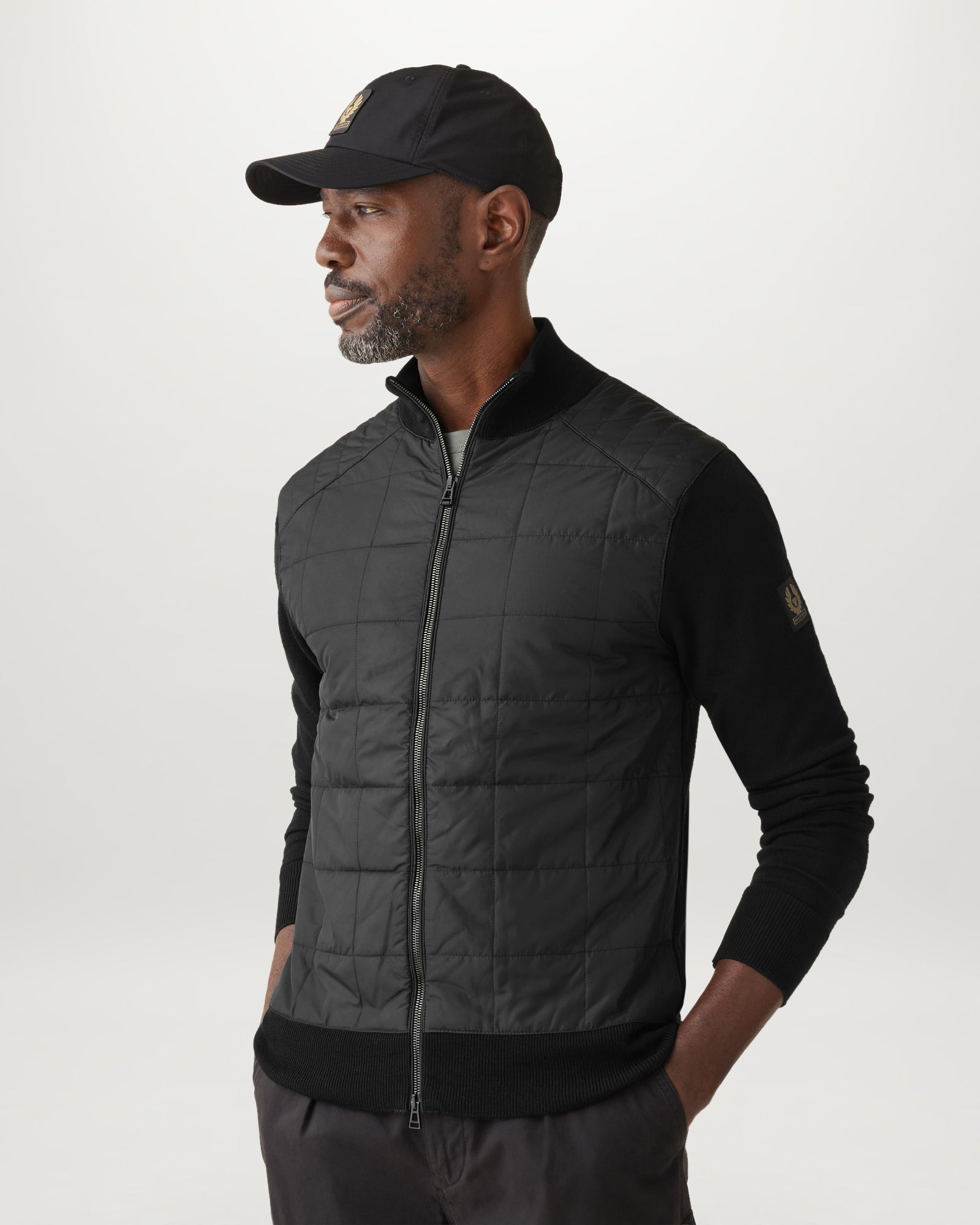 KELBROOK ZIP CARDIGAN - Black