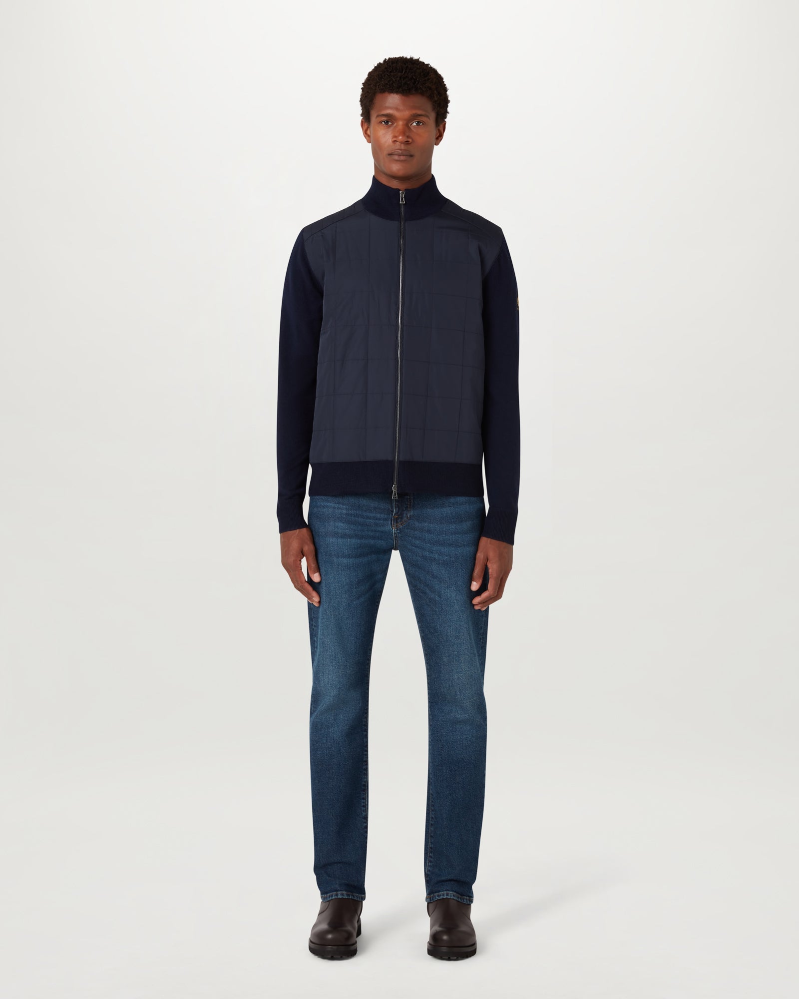 KELBROOK CARDIGAN MIT REIẞVERSCHLUSS - Dunkles Tintenblau