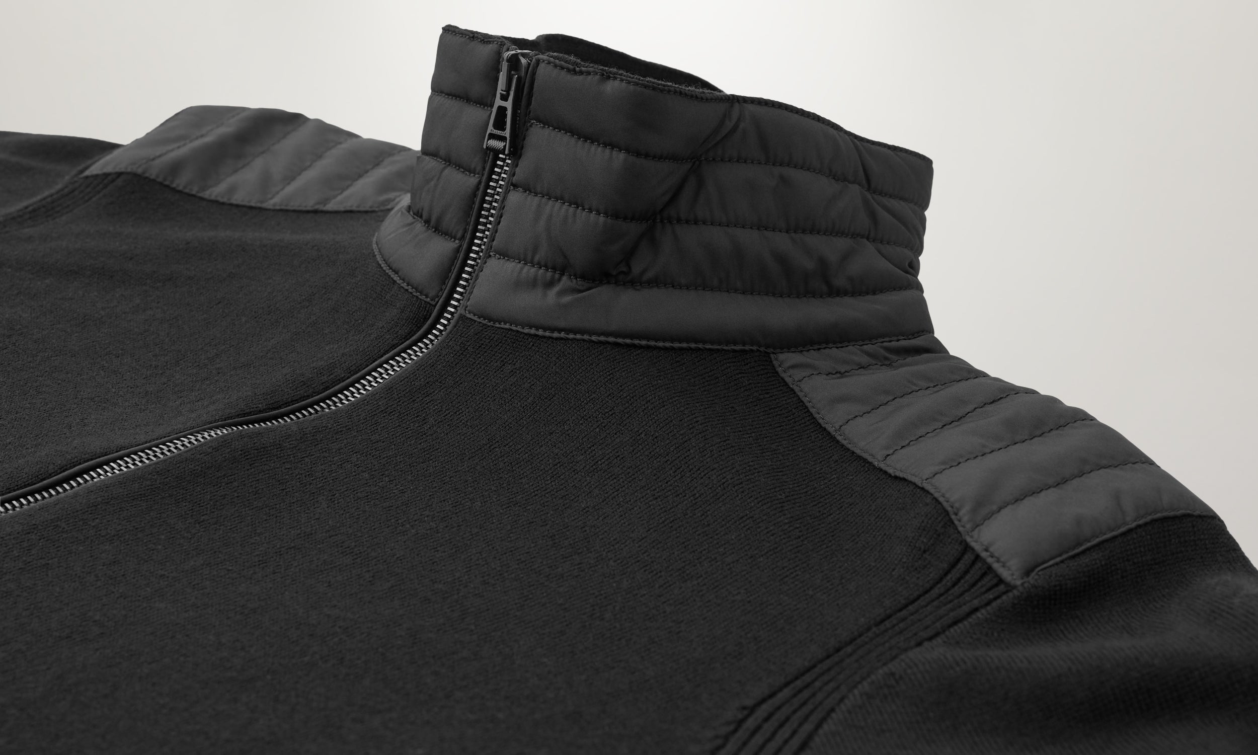 KELBY ZIP CARDIGAN - Black