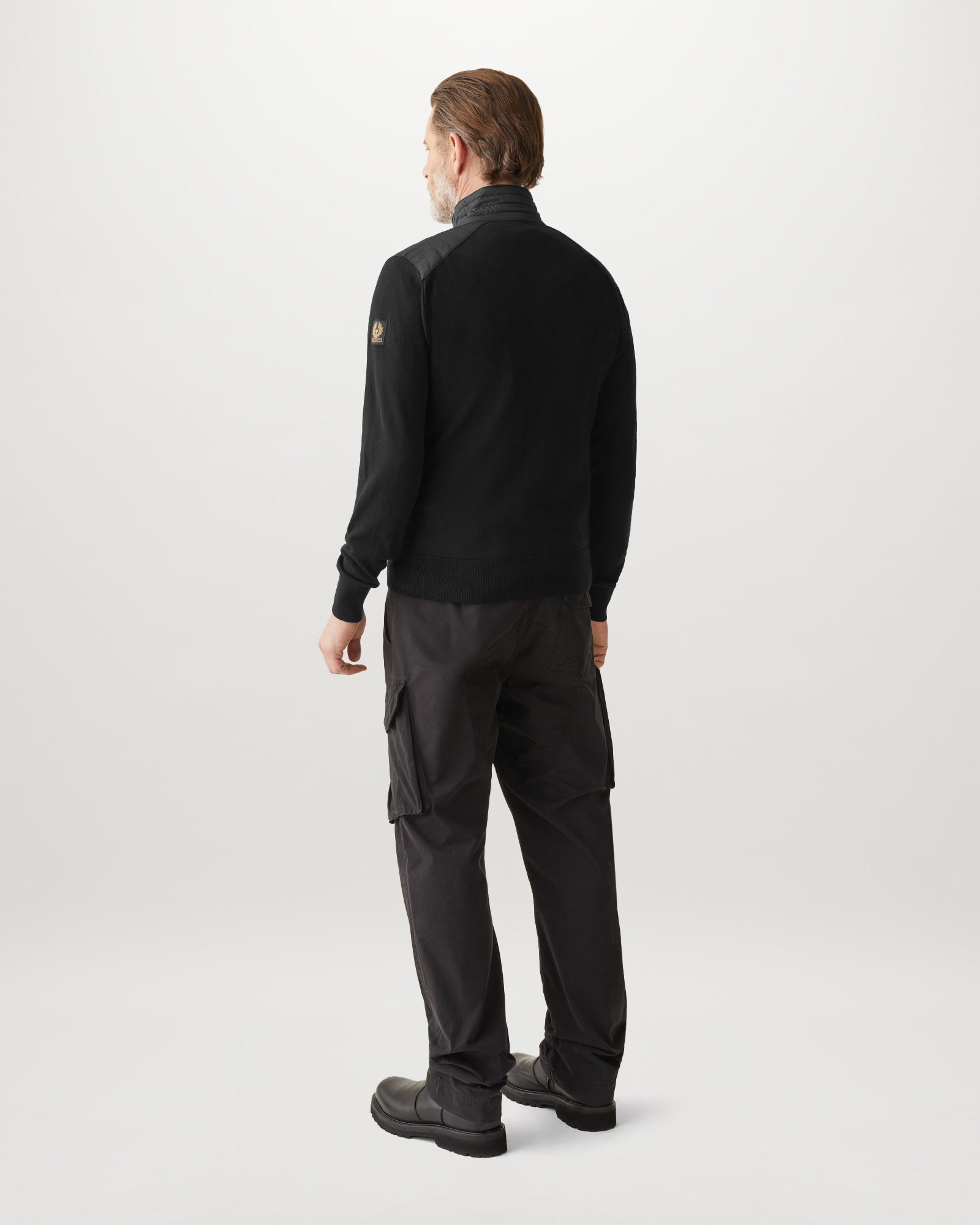KELBY ZIP CARDIGAN - Black