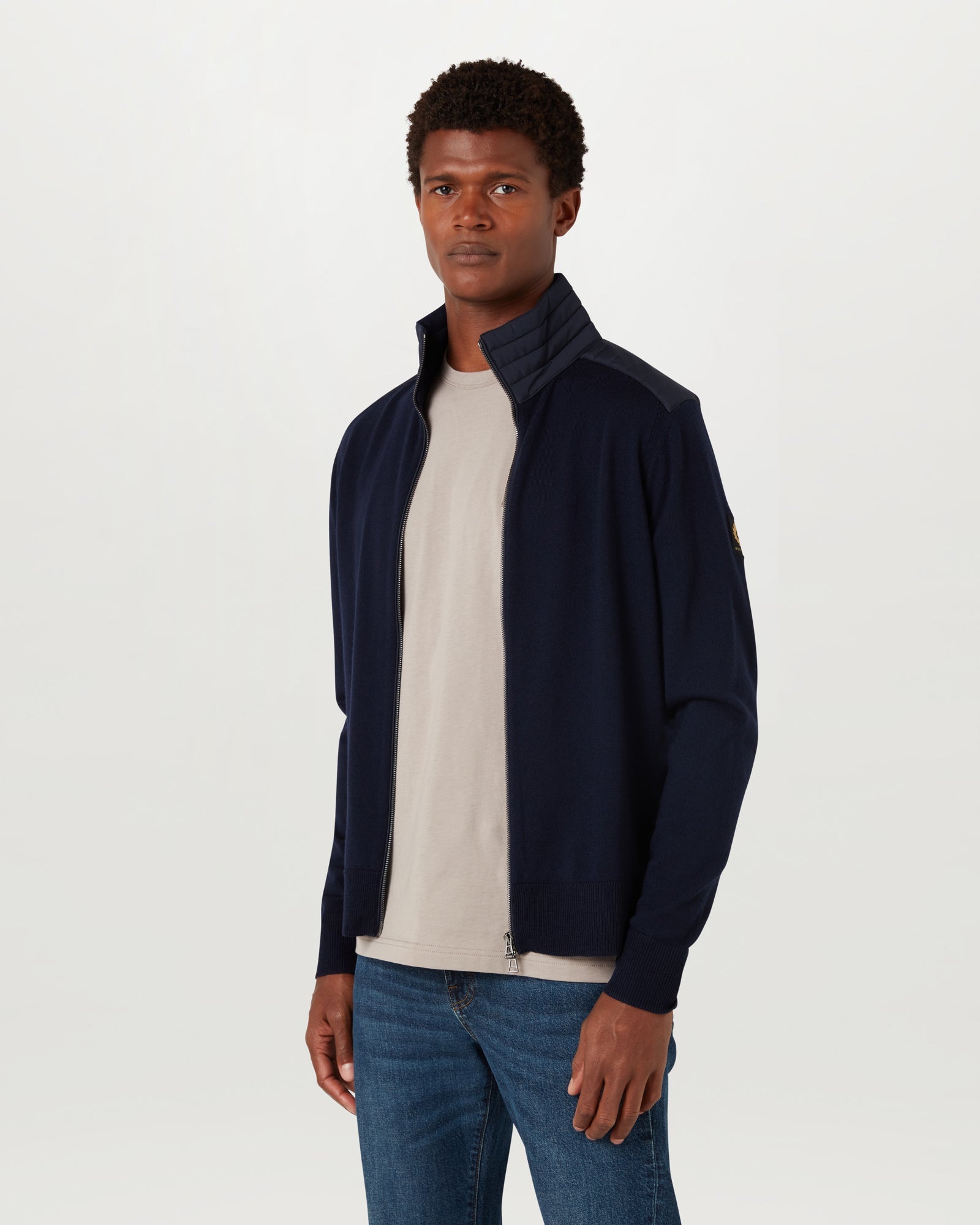 CARDIGAN ZIPPÉ KELBY - Bleu encre foncé