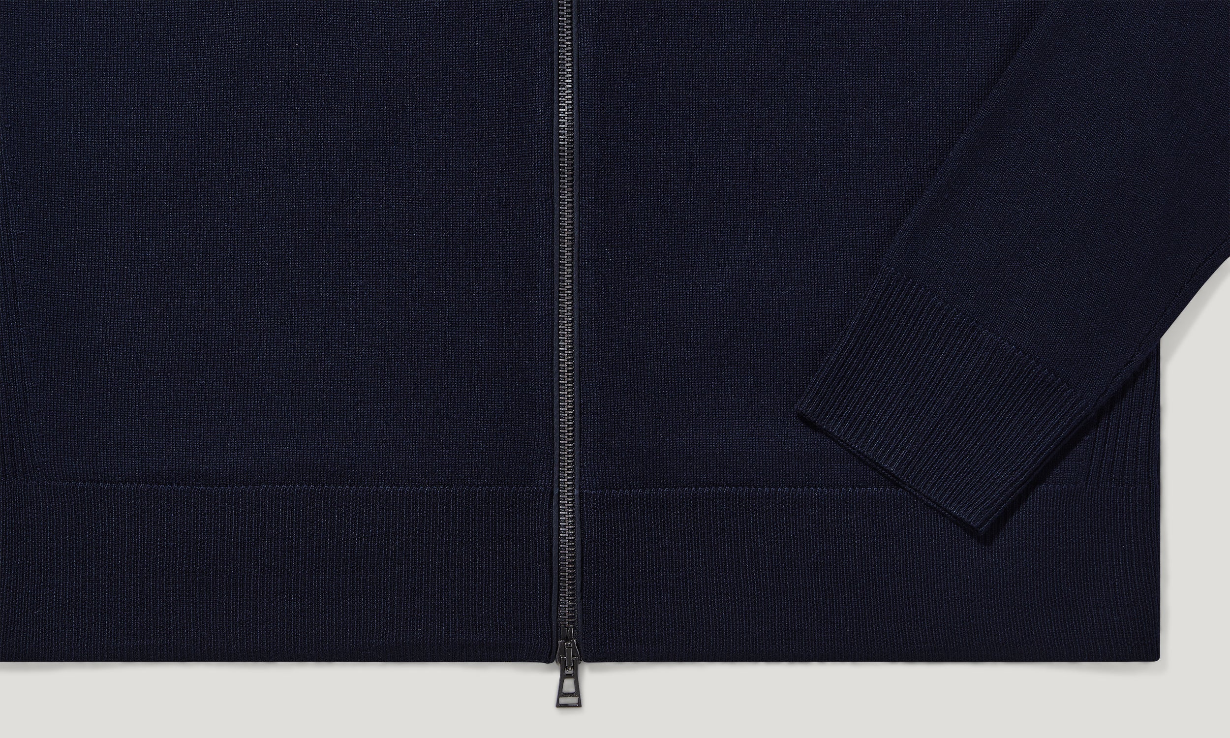 CARDIGAN ZIPPÉ KELBY - Bleu encre foncé