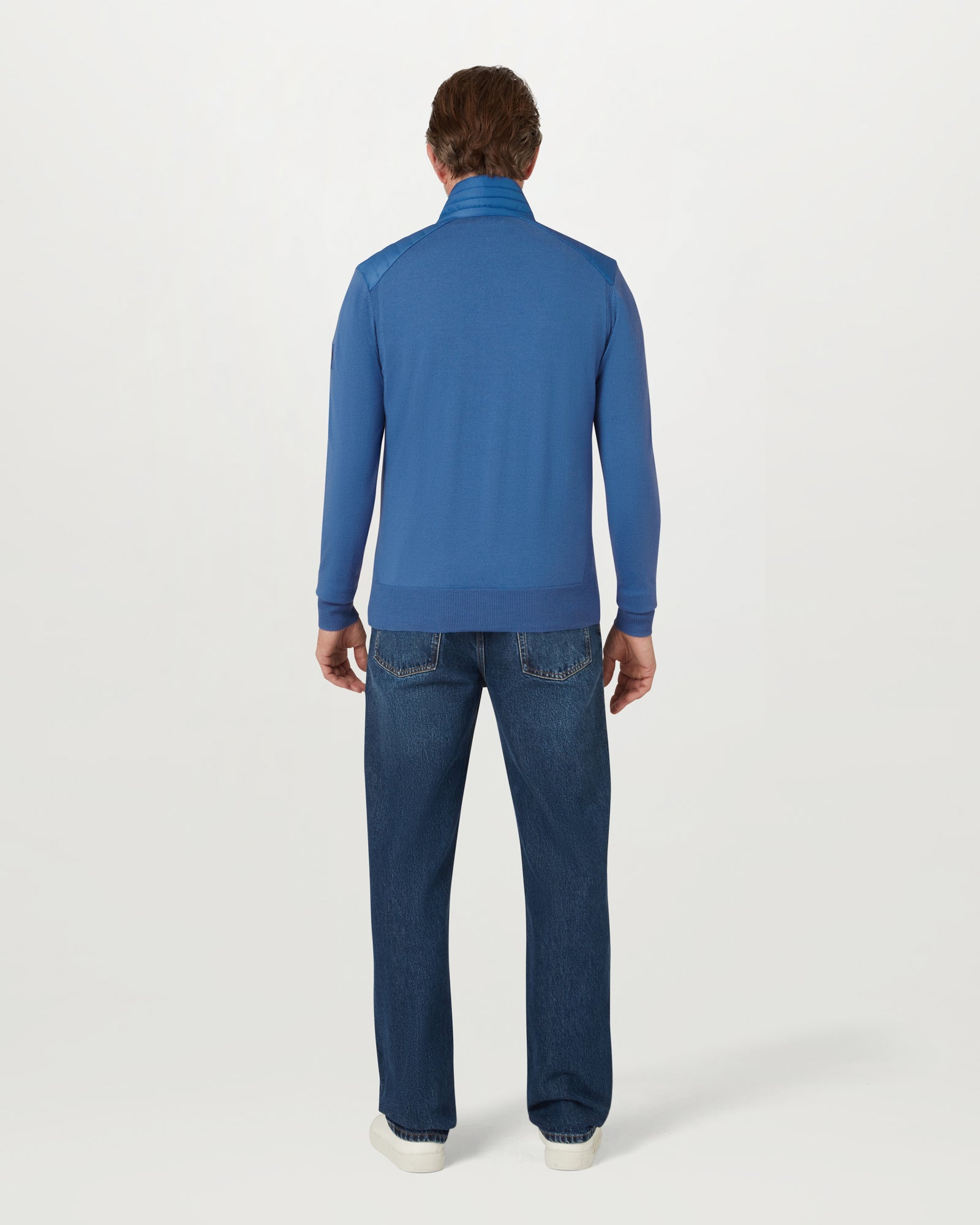 KELBY ZIP CARDIGAN - Marine Blue