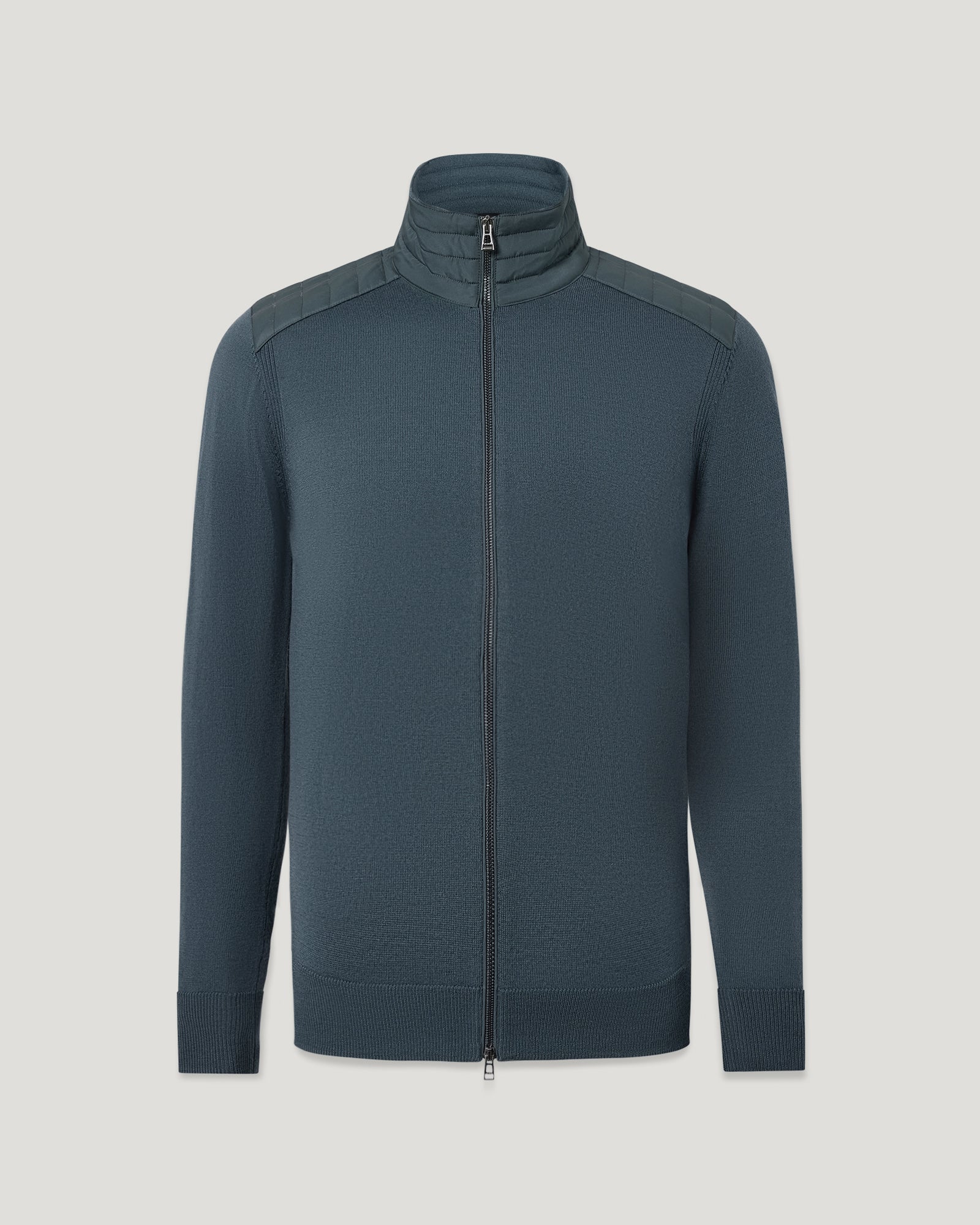 KELBY ZIP CARDIGAN - Petrol