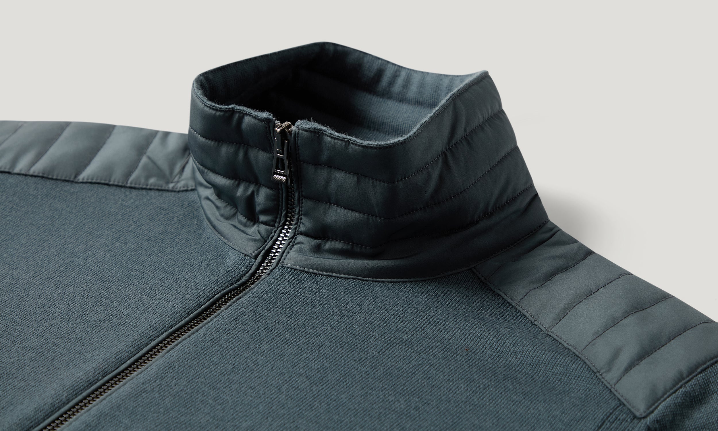 KELBY ZIP CARDIGAN - Petrol