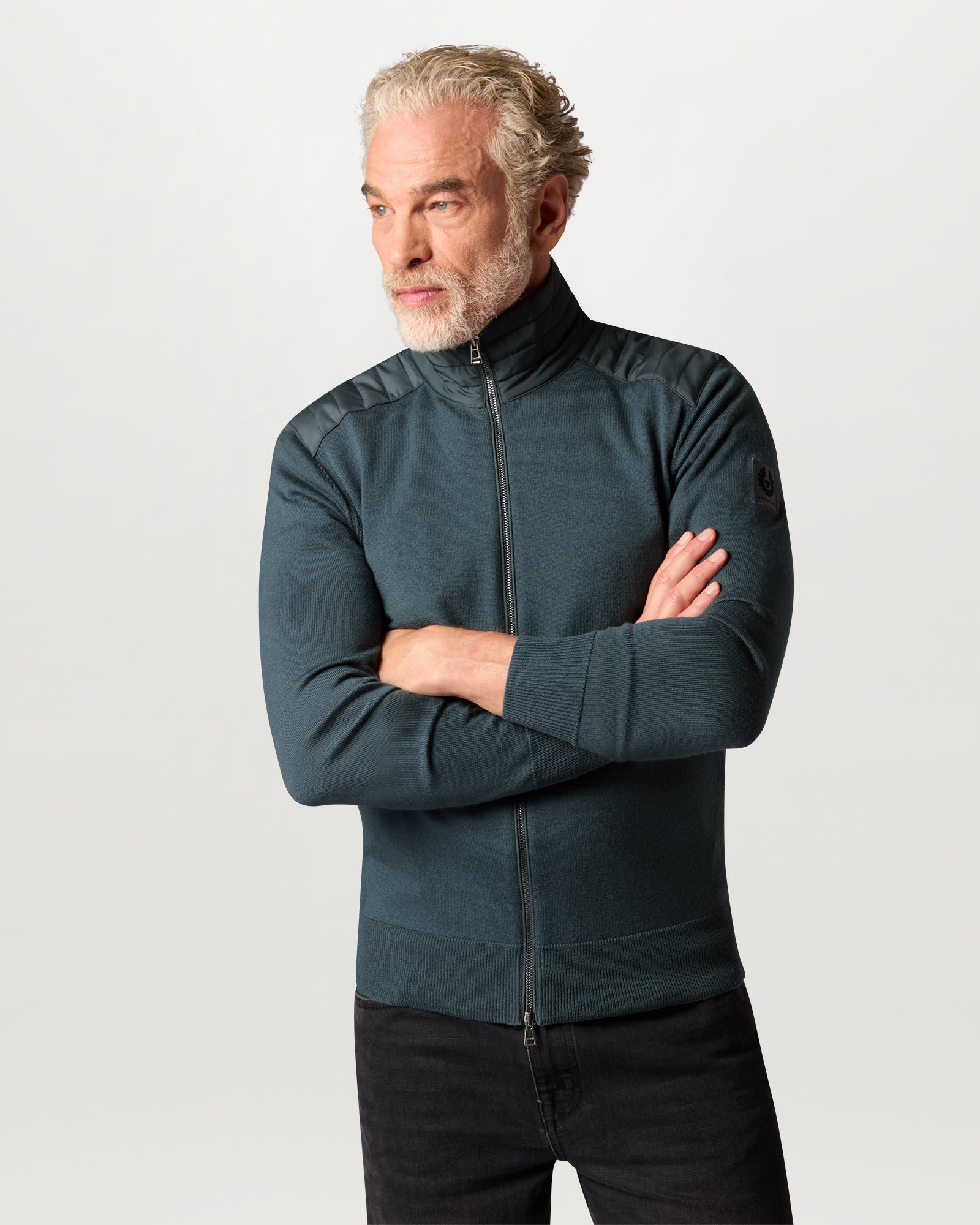 KELBY ZIP CARDIGAN - Petrol