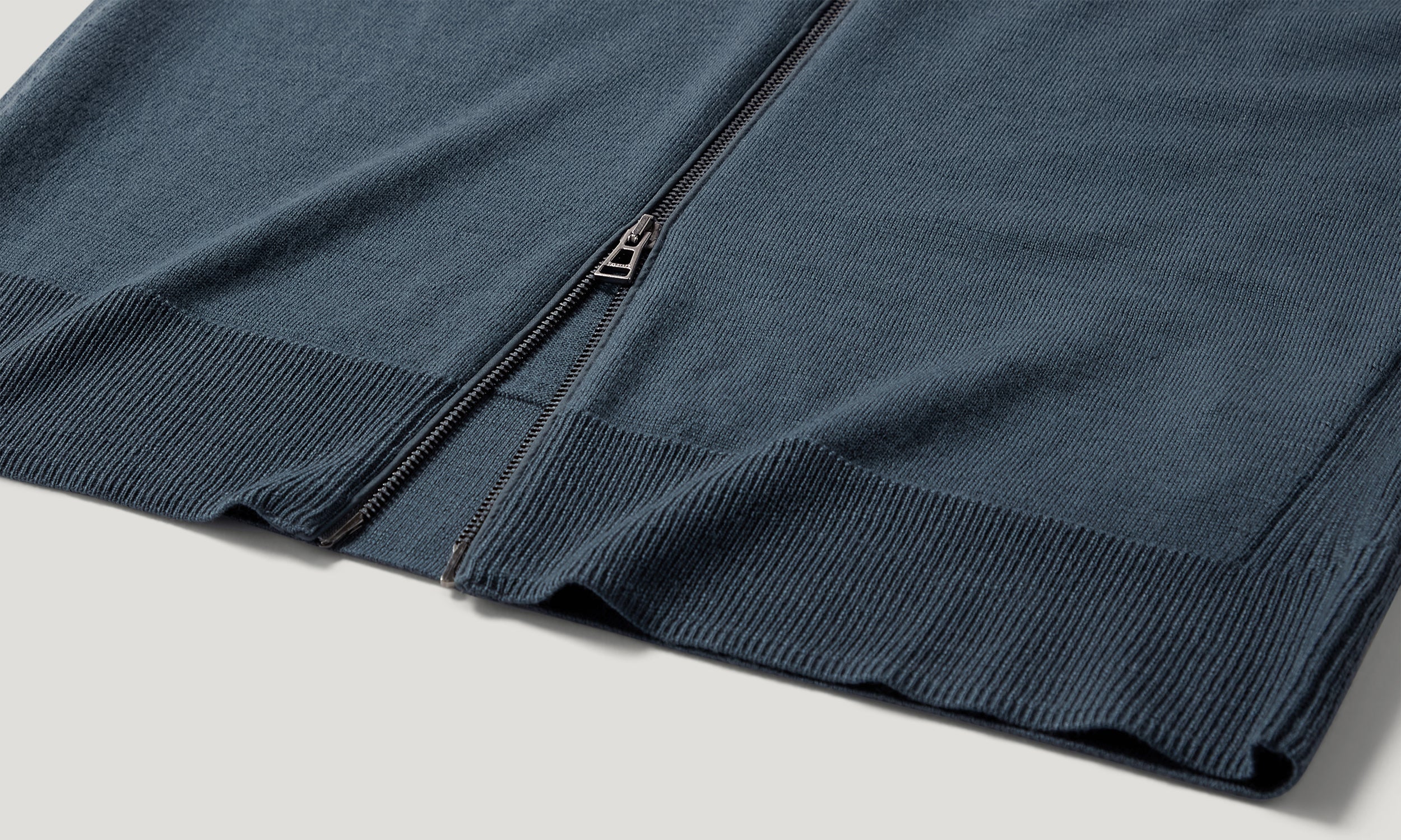 KELBY ZIP CARDIGAN - Petrol