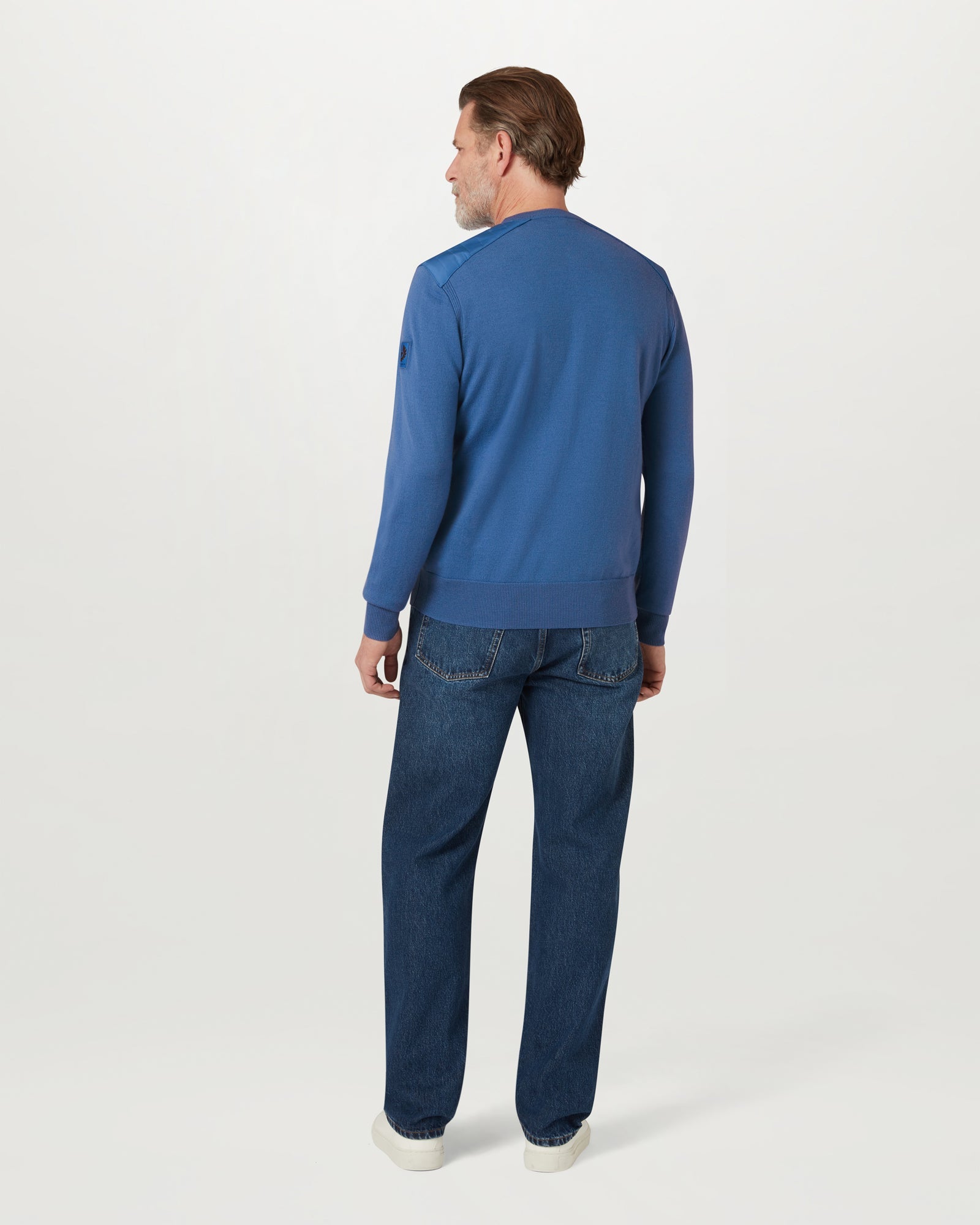 KERRIGAN CREWNECK JUMPER - Marine Blue
