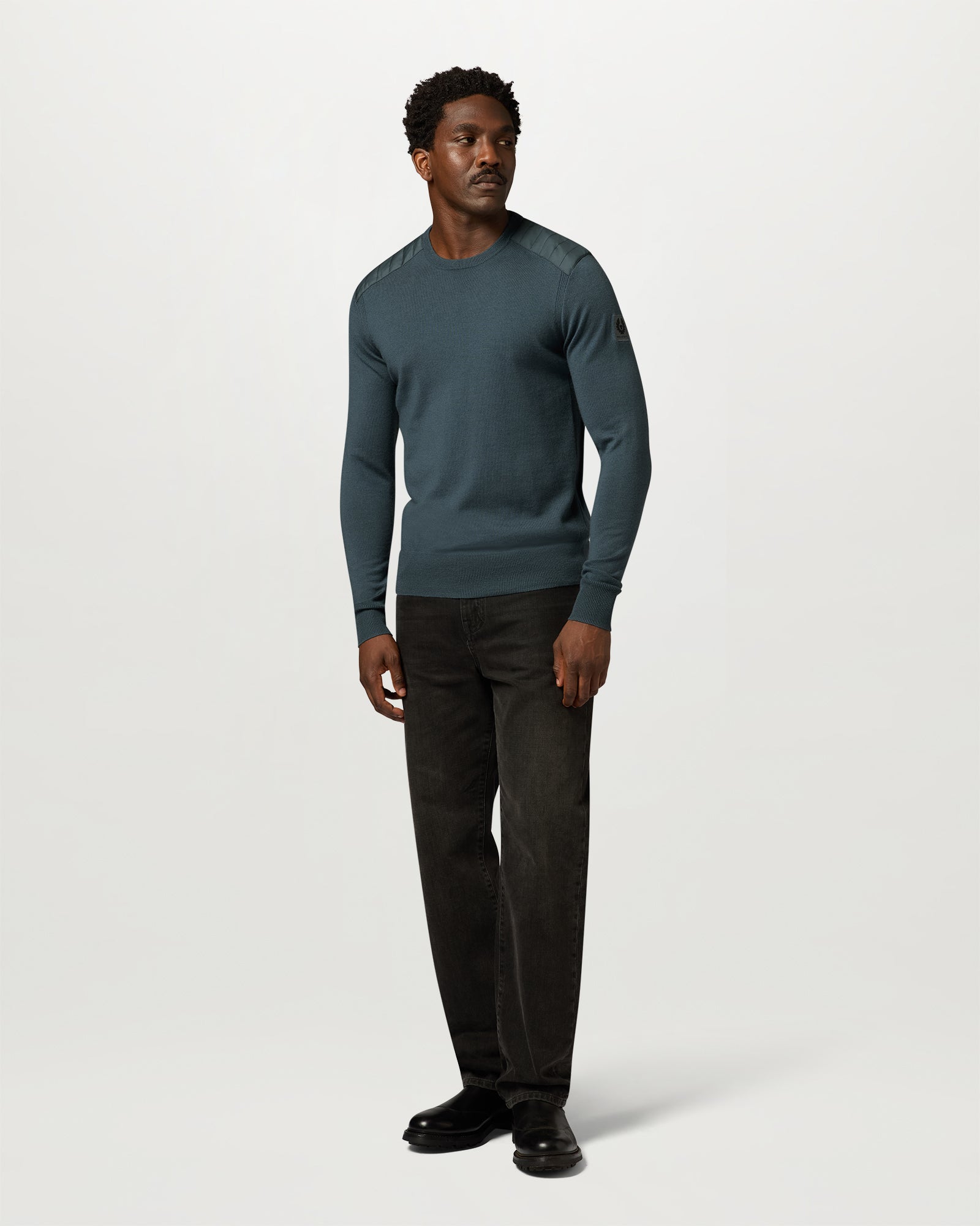 KERRIGAN CREWNECK JUMPER - Petrol