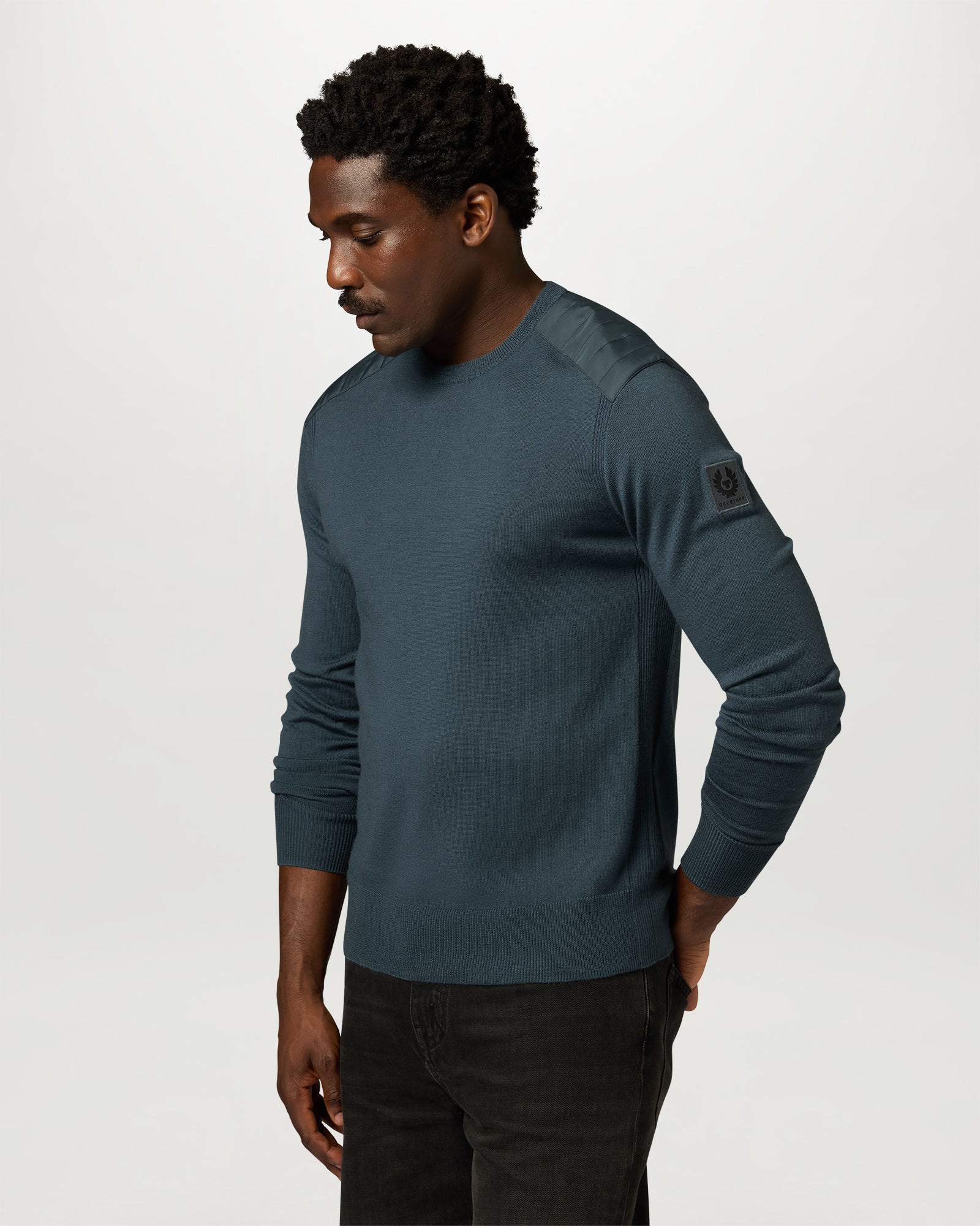 KERRIGAN CREWNECK JUMPER - Petrol