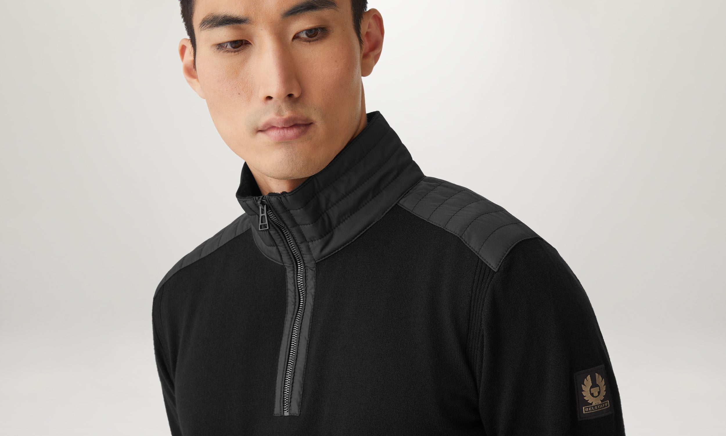 KILMINGTON QUARTER ZIP JUMPER - Black