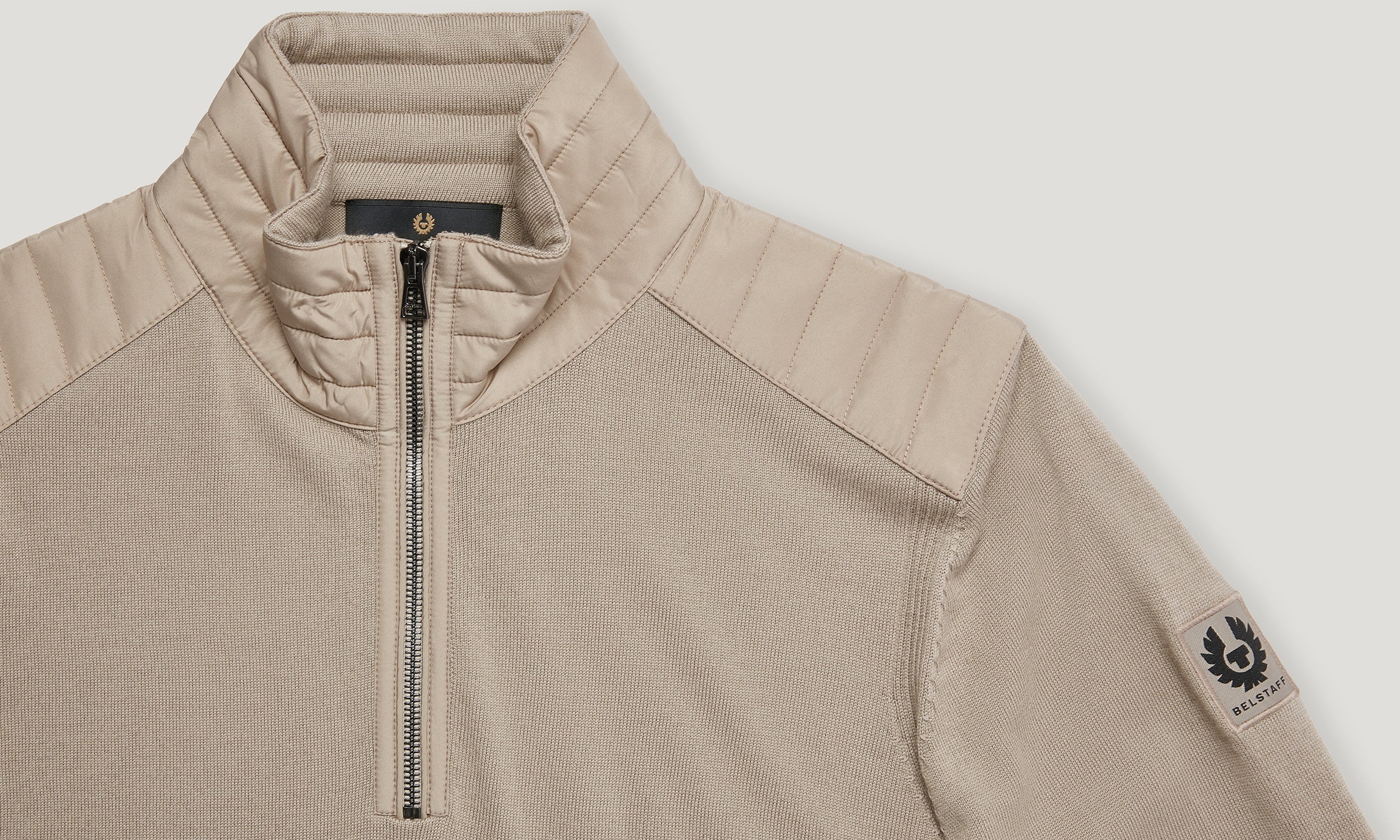 KILMINGTON QUARTER ZIP JUMPER - Dark Sand