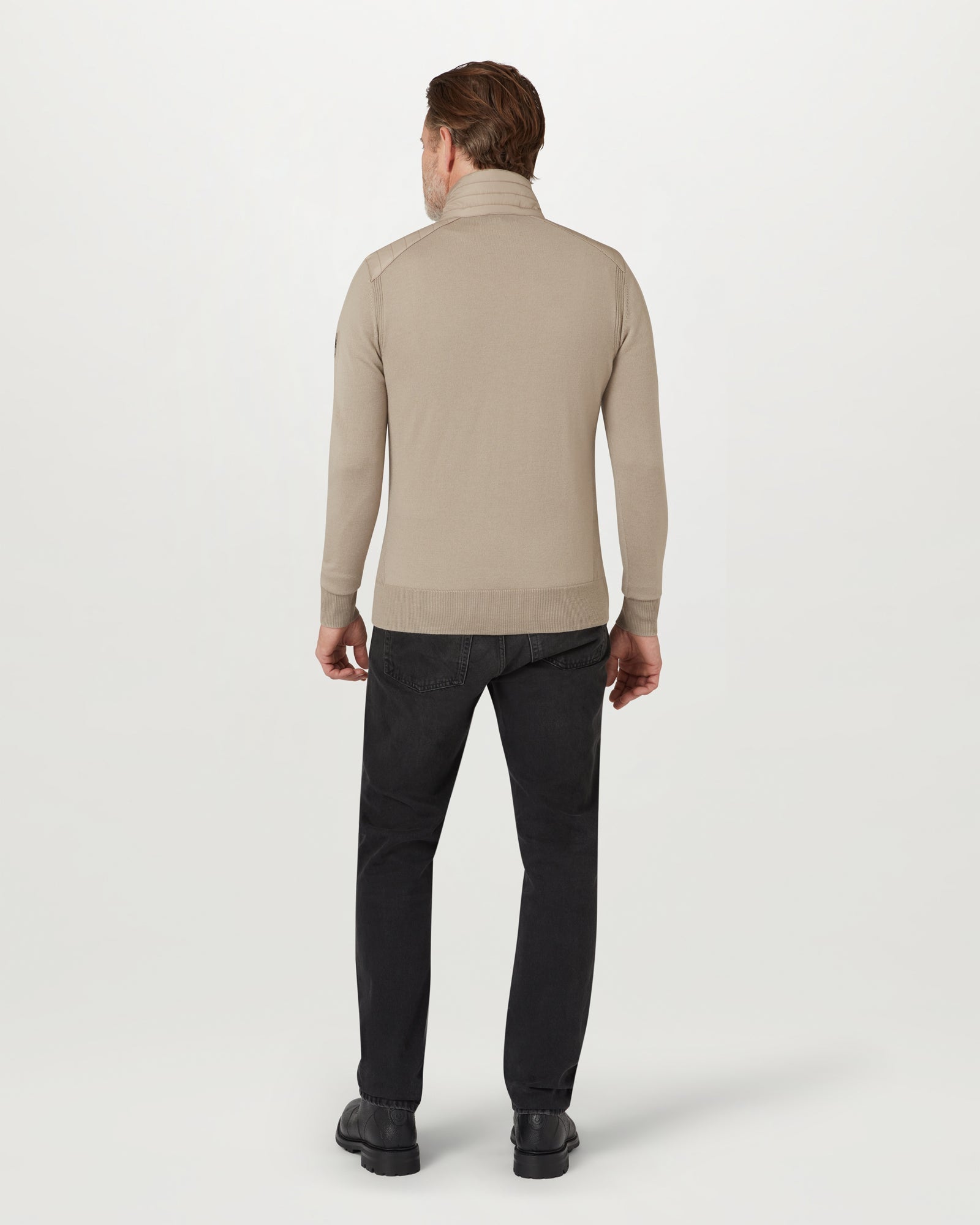 KILMINGTON QUARTER ZIP JUMPER - Dark Sand