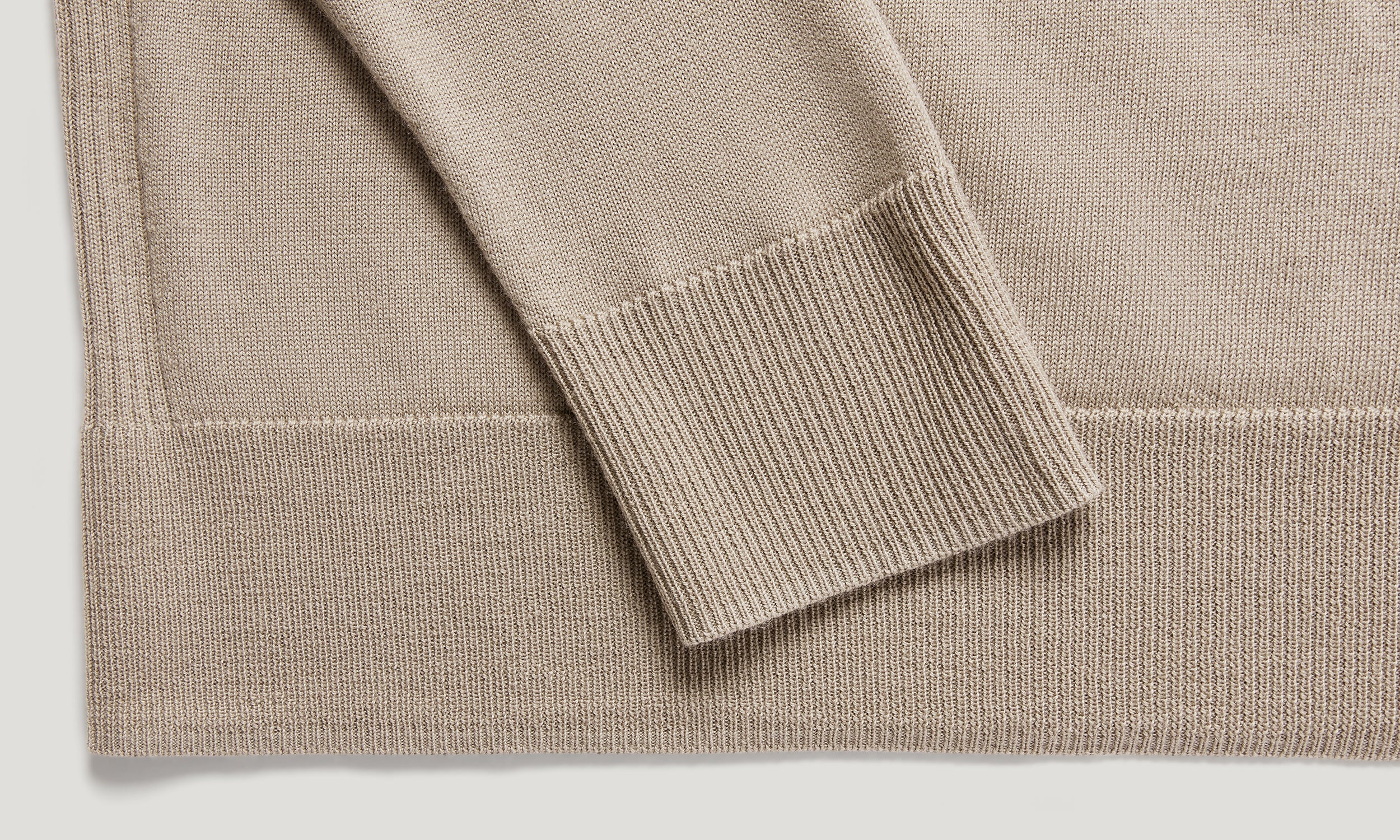 KILMINGTON QUARTER ZIP JUMPER - Dark Sand