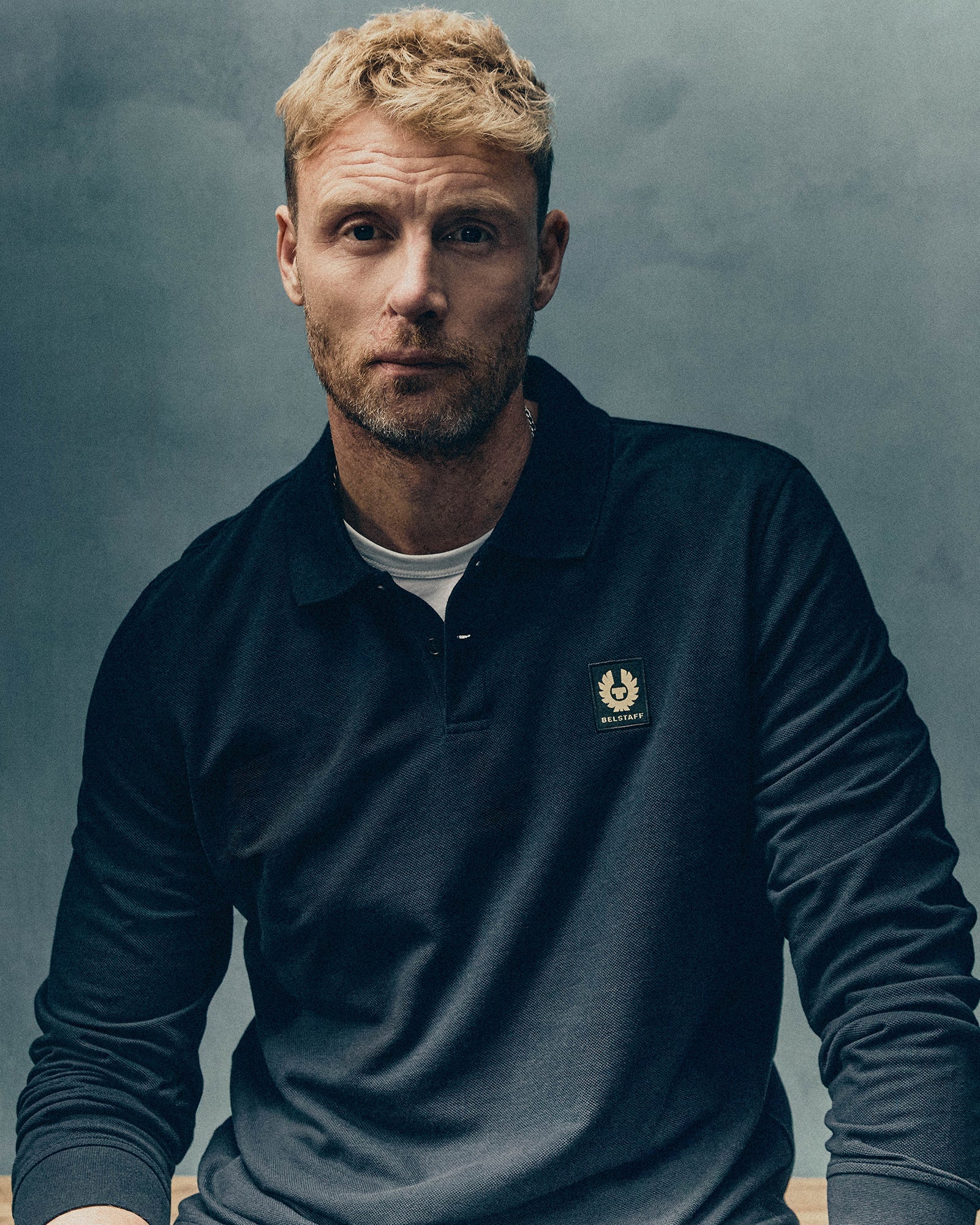 POLO A MANICHE LUNGHE BELSTAFF - Inchiostro scuro