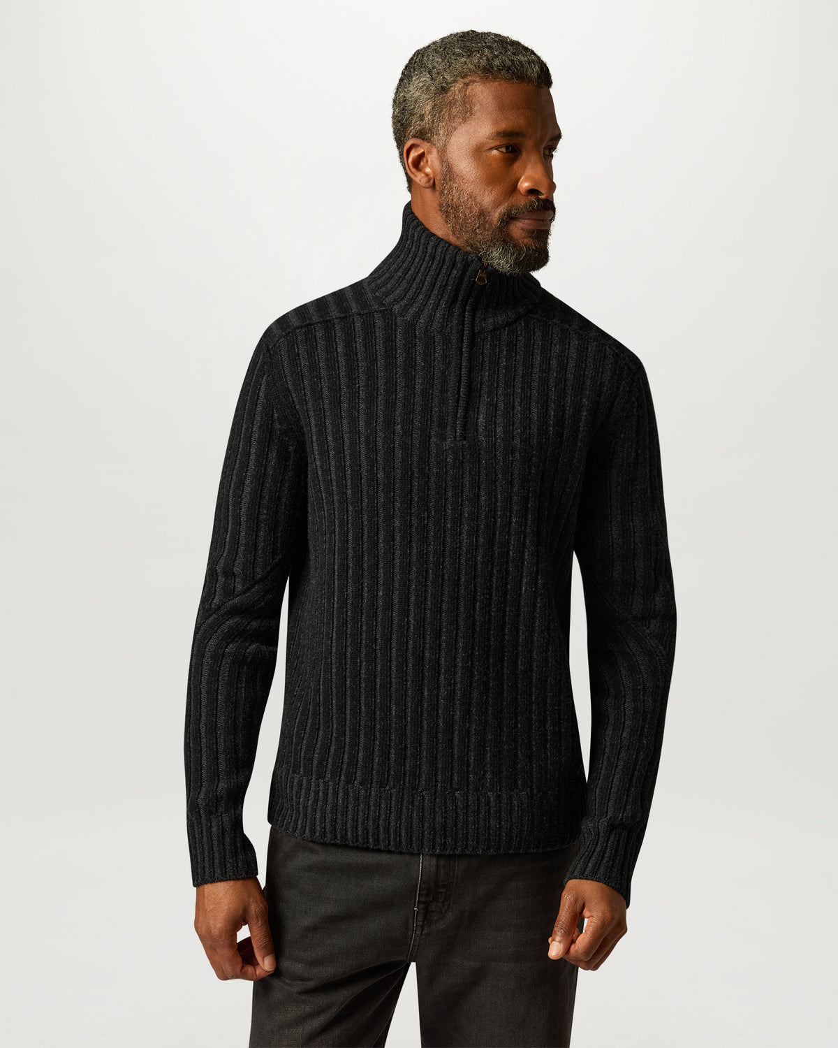 LINCOLN QUARTER ZIP - Charcoal