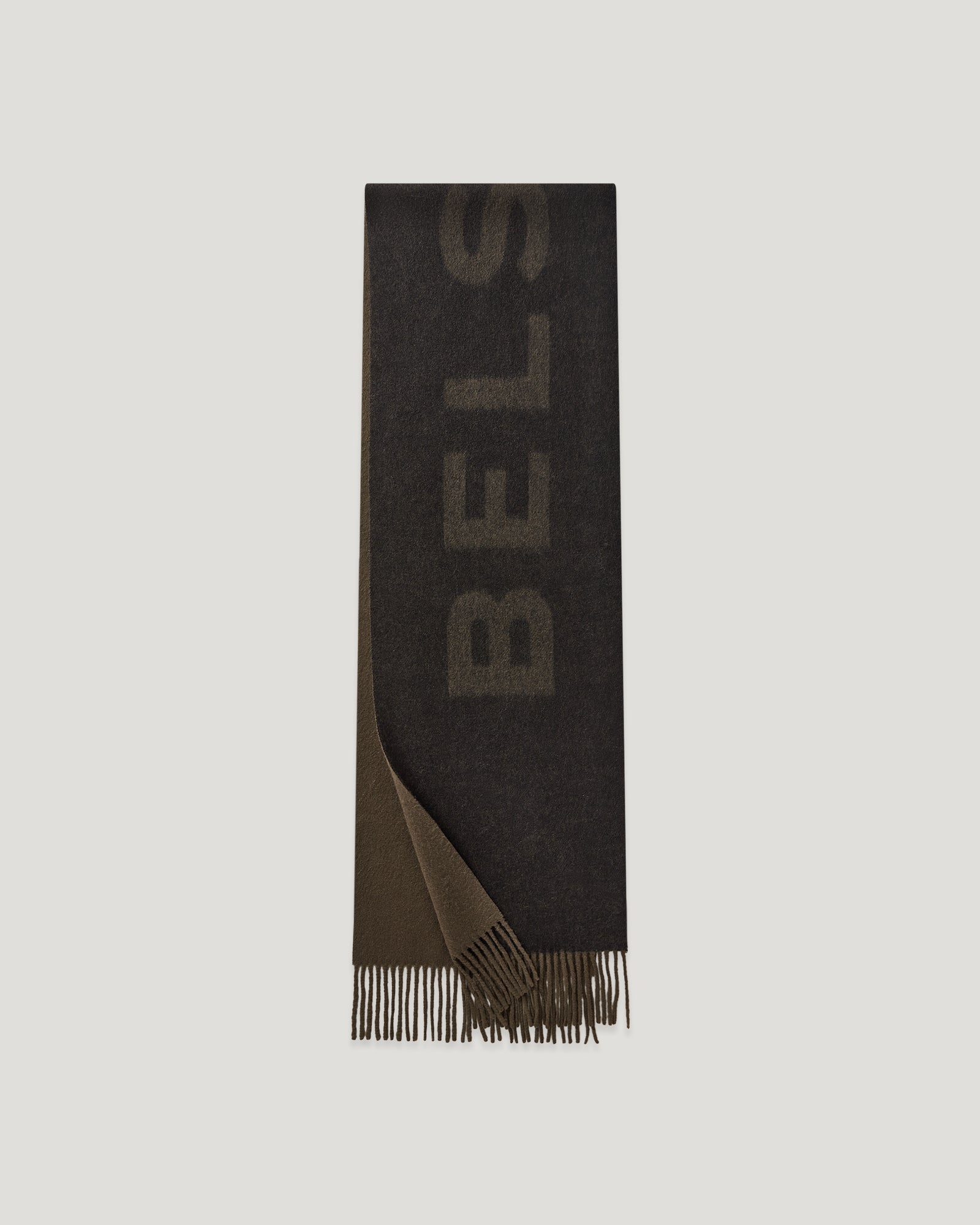 ÉCHARPE À LOGO - Noir/Vert olive