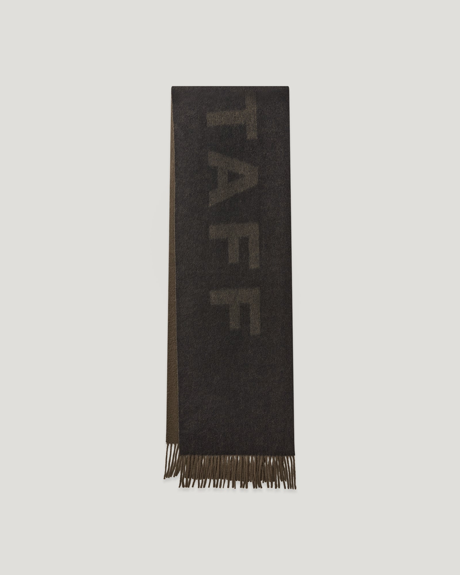 ÉCHARPE À LOGO - Noir/Vert olive