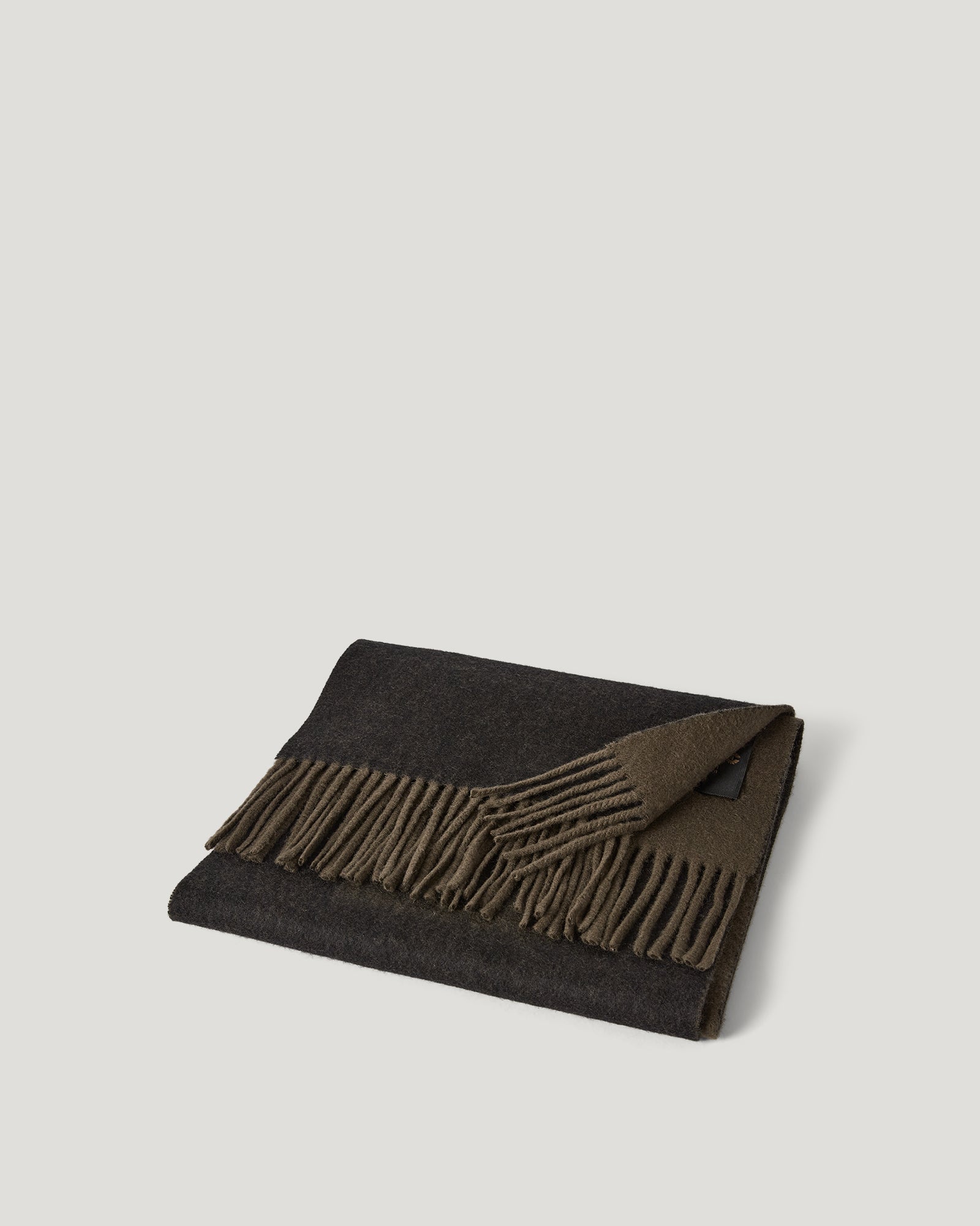 ÉCHARPE À LOGO - Noir/Vert olive