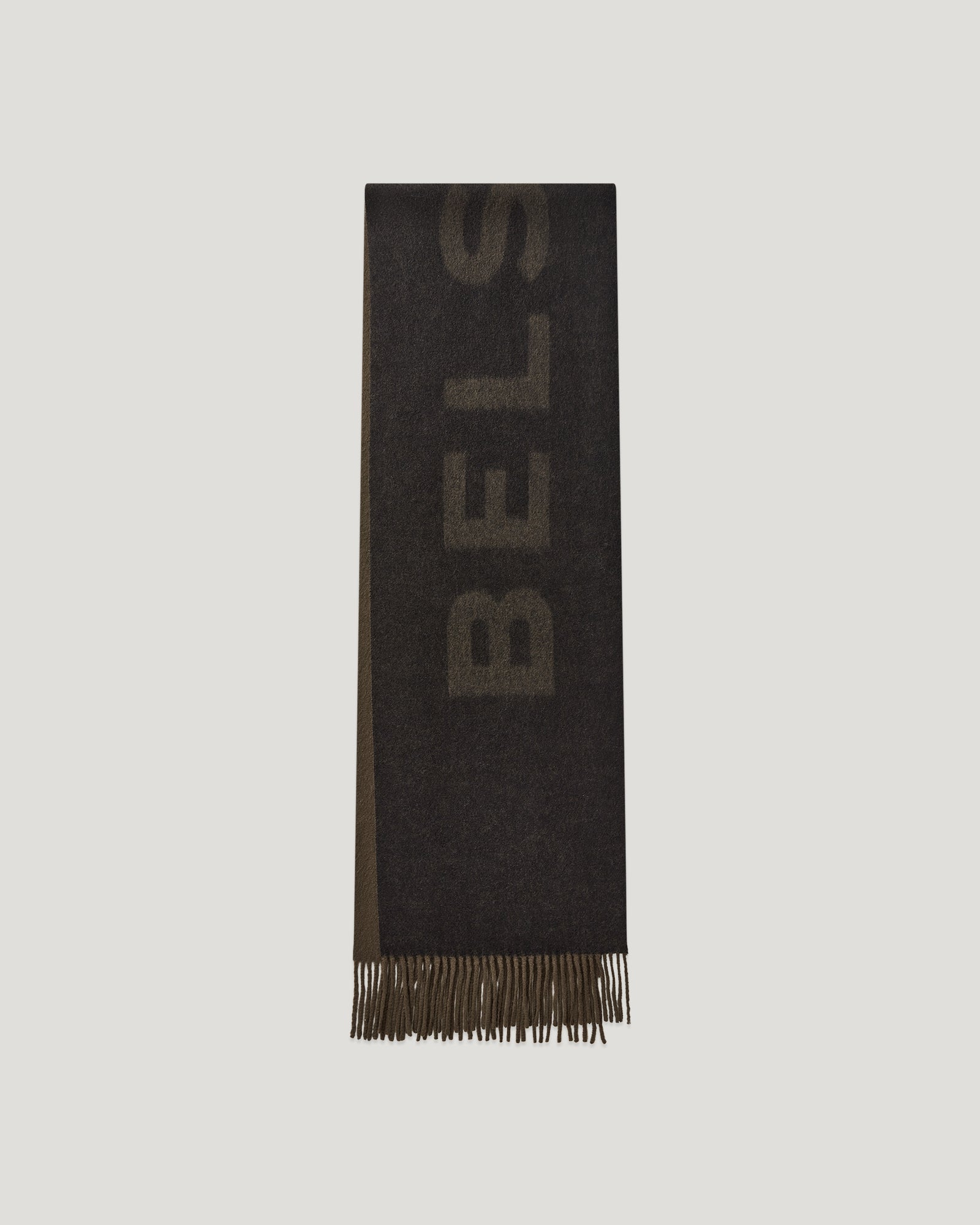 ÉCHARPE À LOGO - Noir/Vert olive