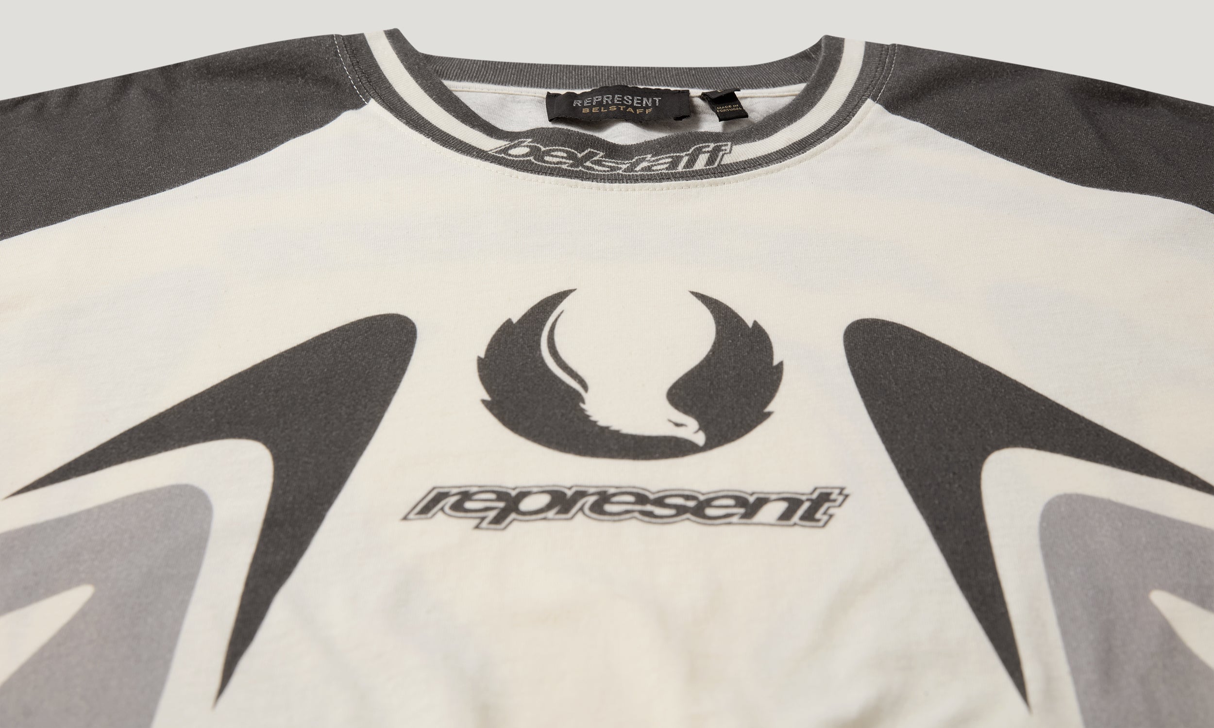 BELSTAFF X REPRESENT RACING T-SHIRT - Mudstone