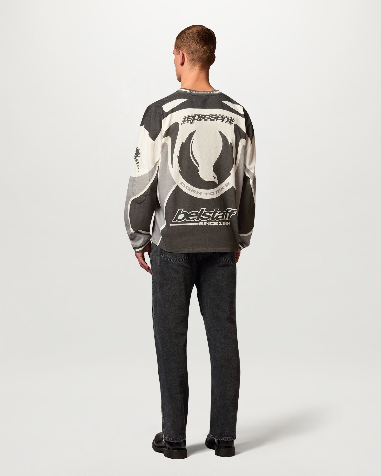 BELSTAFF X REPRESENT RACING T-SHIRT - Mudstone