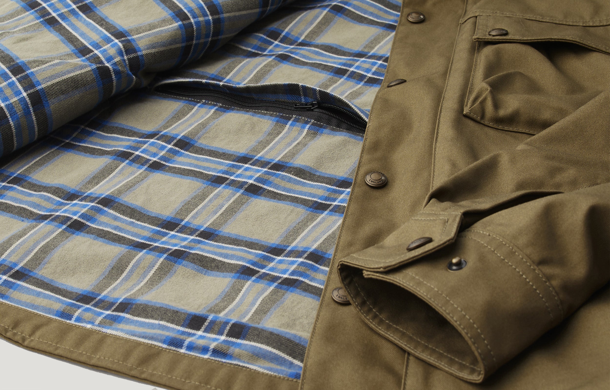MANSION MOTORCYCLE SHIRT - Belstaff Olive