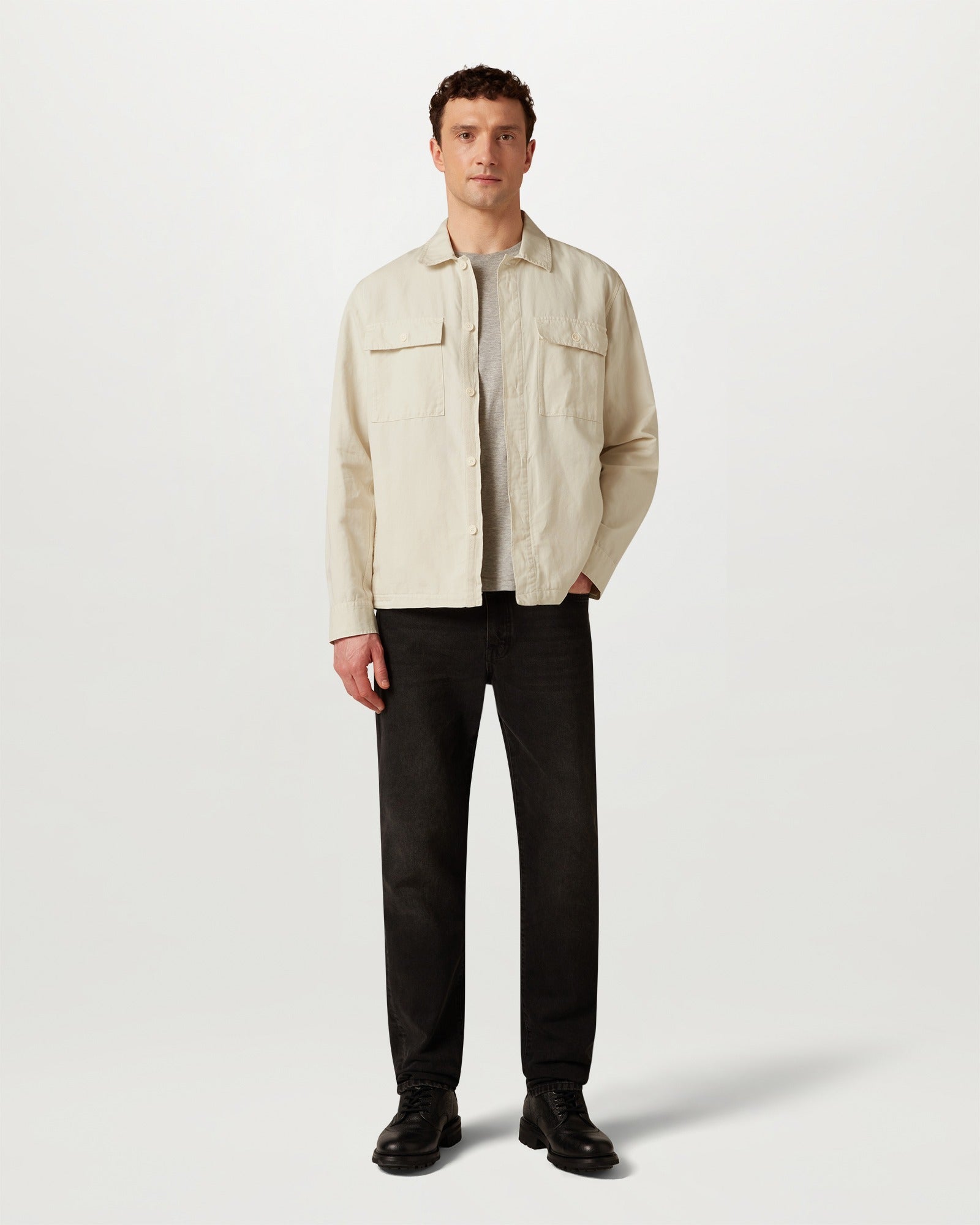 MARITIME OVERSHIRT - Silver Birch