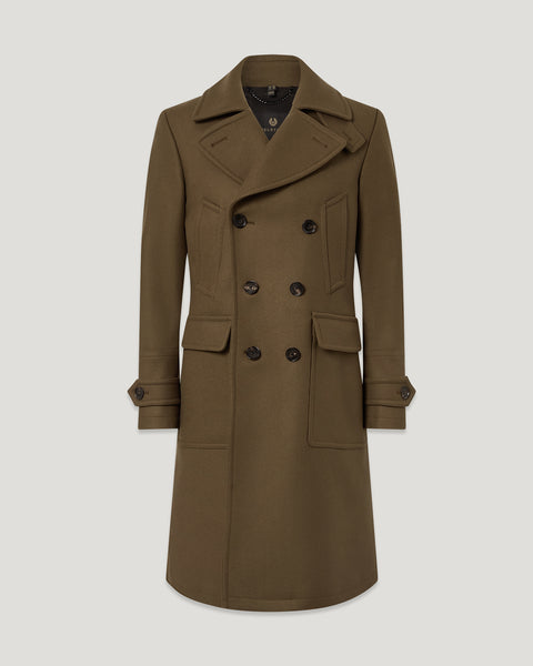 phigvel DOUBLE-BREASTED MC COAT カーキ 40 MILFORD_COAT_KHAKI_GREEN-