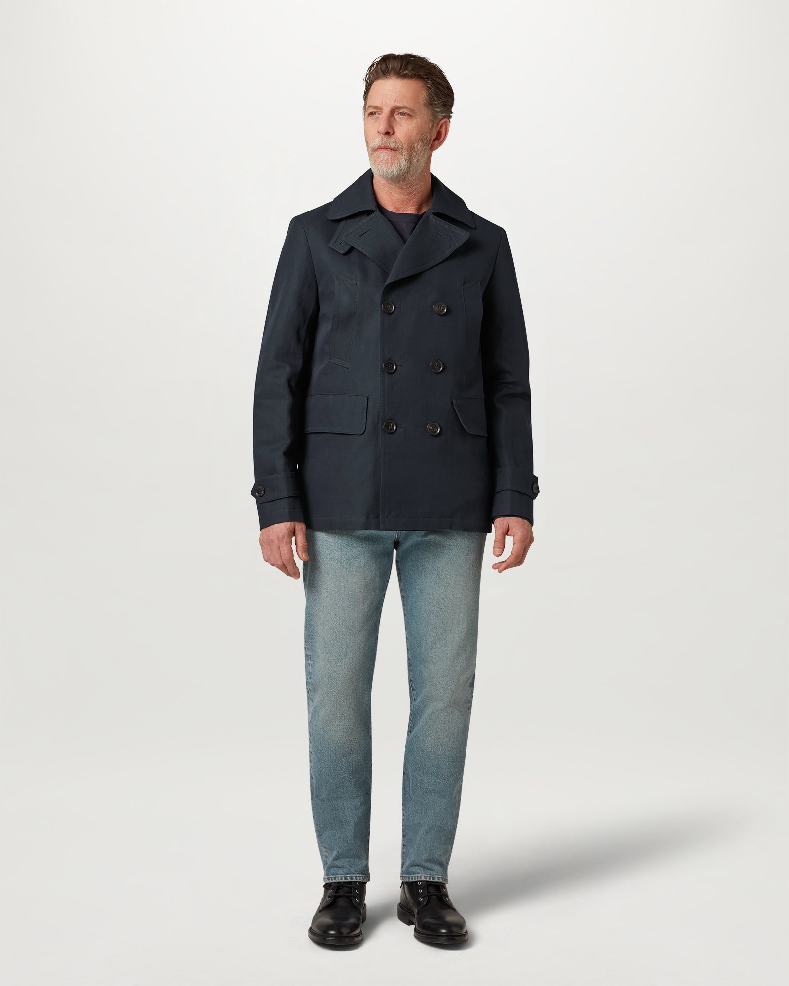 MILFORD PEACOAT - Dark Ink