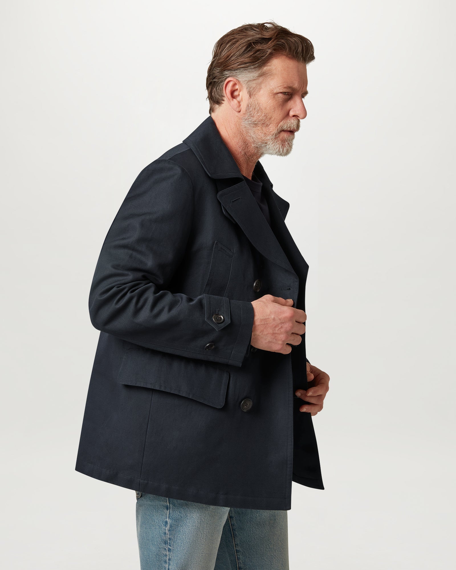 MILFORD PEACOAT - Dark Ink