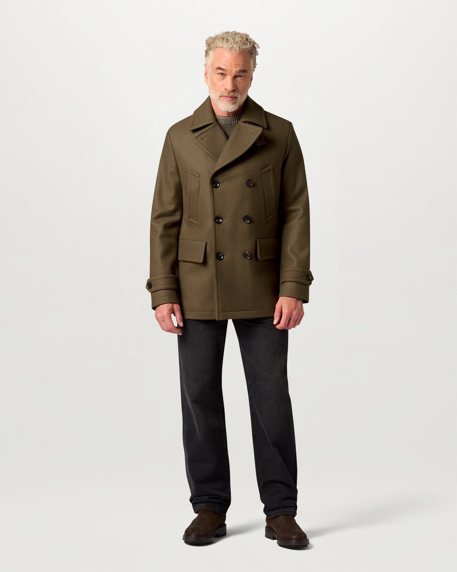 MILFORD PEACOAT - Khaki Green