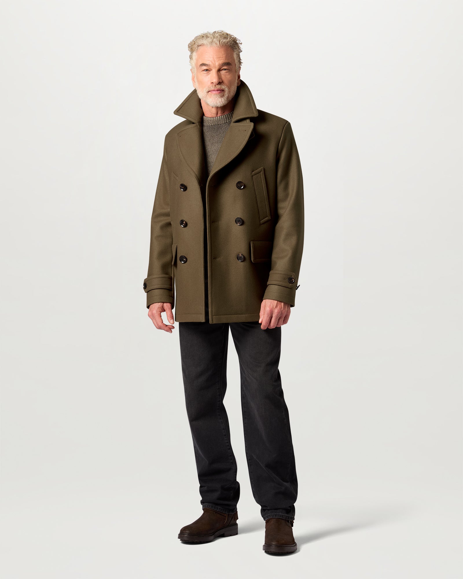 MILFORD PEACOAT - Khaki Green