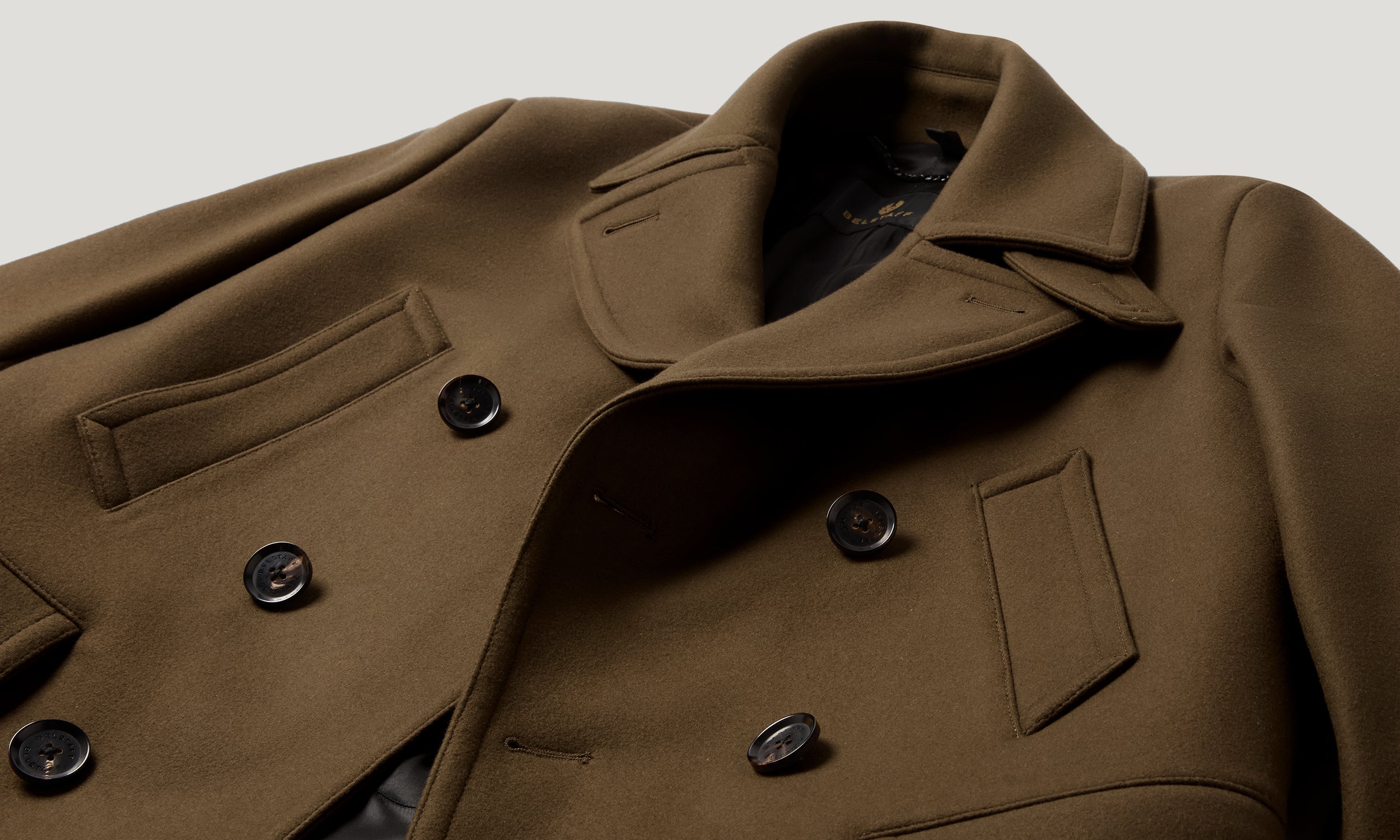 MILFORD PEACOAT - Khaki Green